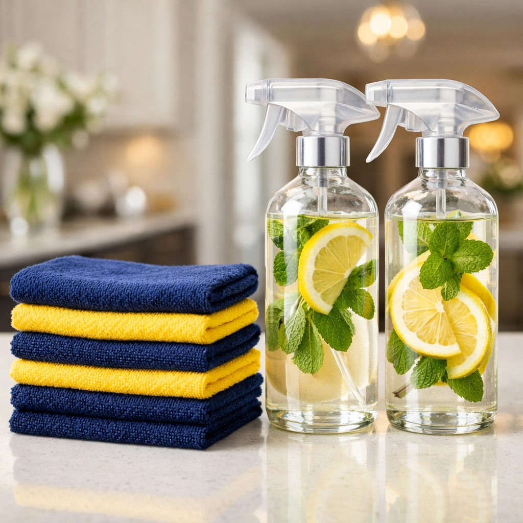 Eco-friendly plant-based supplies for non-toxic residential cleaning Massachusetts in luxury homes.