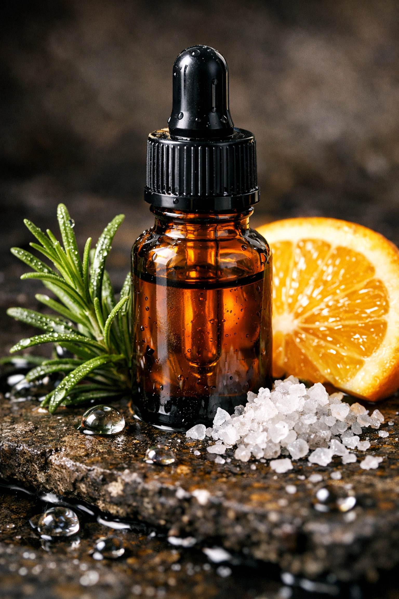 Concentrated plant-based cleaner ingredients including fresh citrus and rosemary for a healthy home.