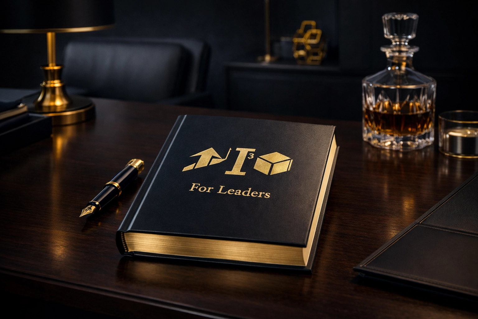 Close-up of I3 For Leaders book on a professional desk, symbolizing strategic intensity and corporate culture.