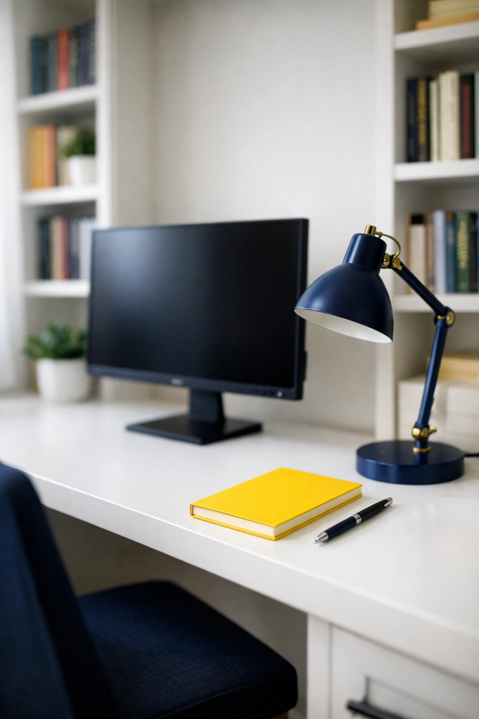 Clean Groton home office with dust-free surfaces, perfect for residents using commuter cleaning services.
