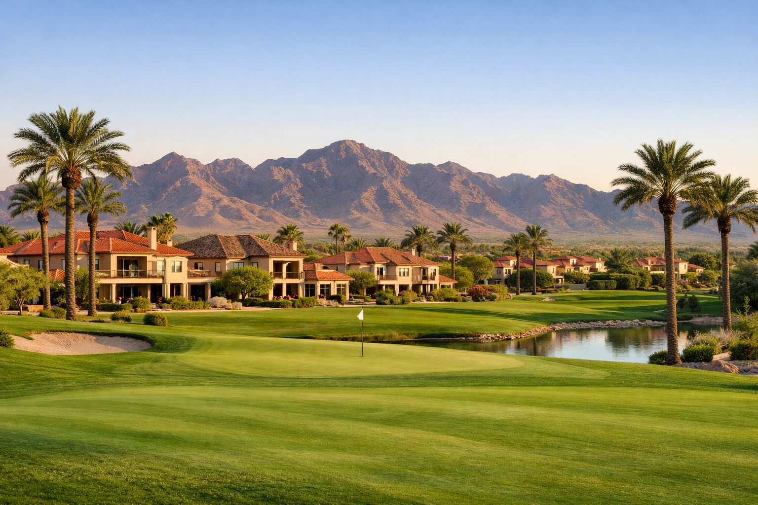 Luxury golf course homes in Goodyear ZIP code 85395 with a view of the Estrella Mountains. Luxury golf course homes in Goodyear ZIP code 85395 with a view of the Estrella Mountains.