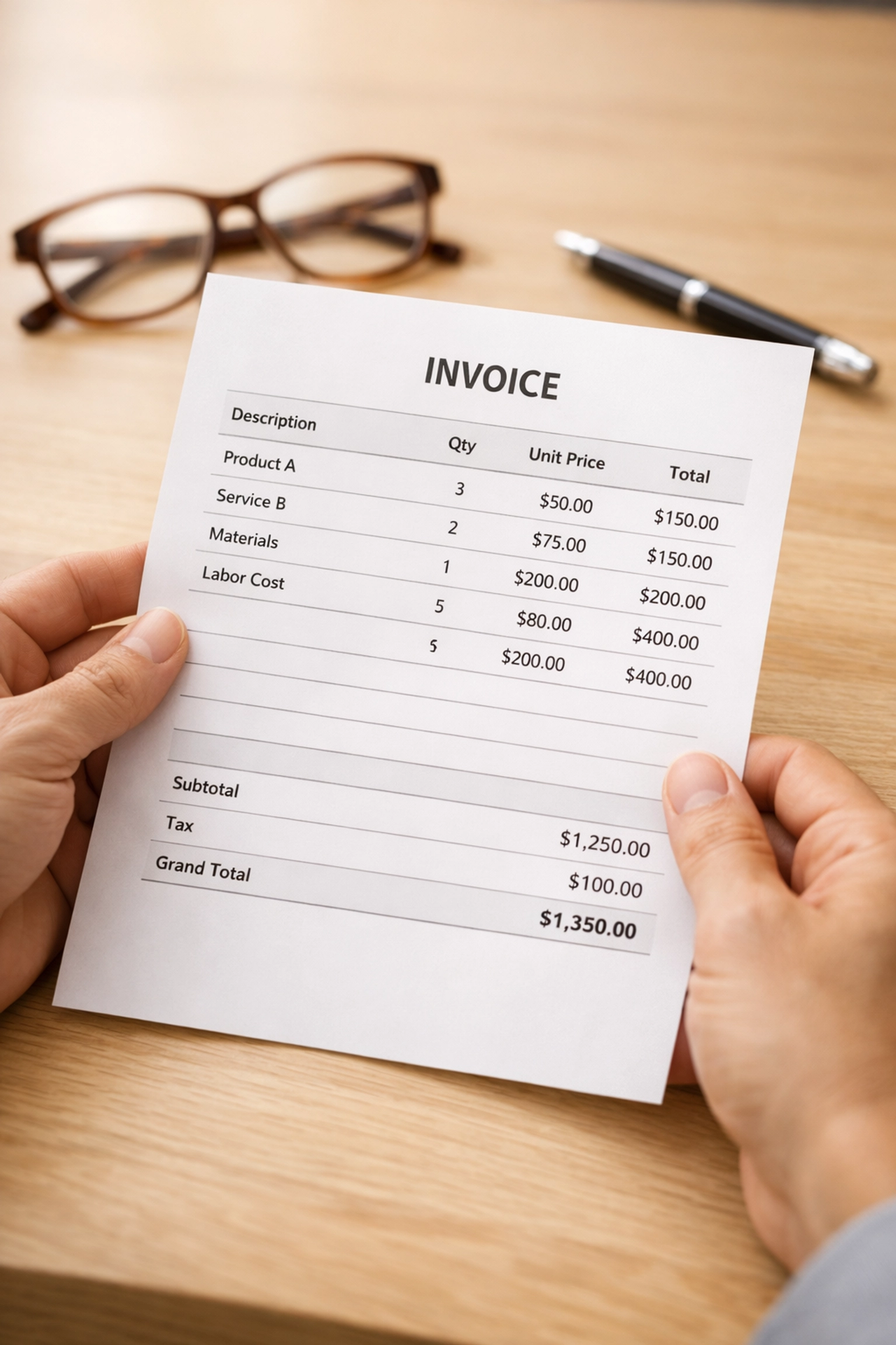 Detailed pricing sheet showing itemized senior living fees and hidden costs in Sarasota
