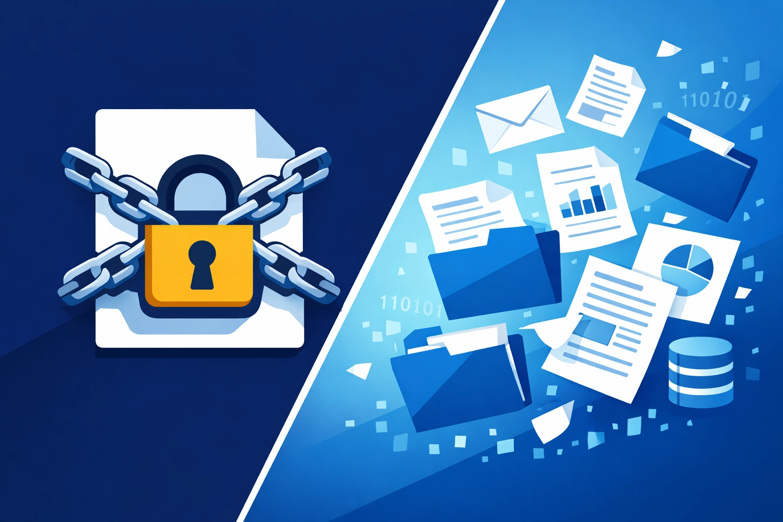 Ransomware double extortion attack encrypting files and stealing business data