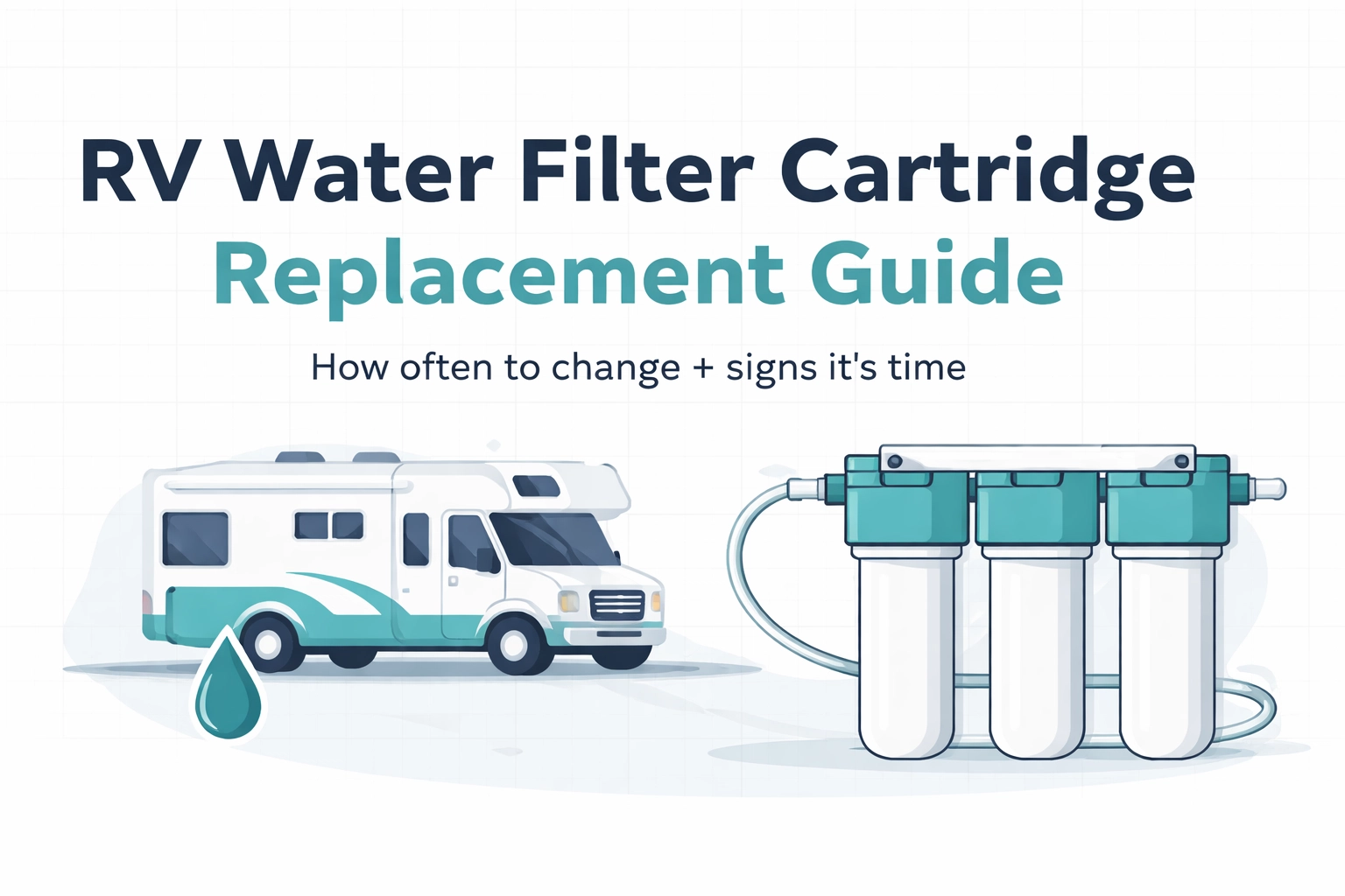 [HERO] RV Water Filter Cartridge Replacement Guide: How Often to Change + Signs It's Time