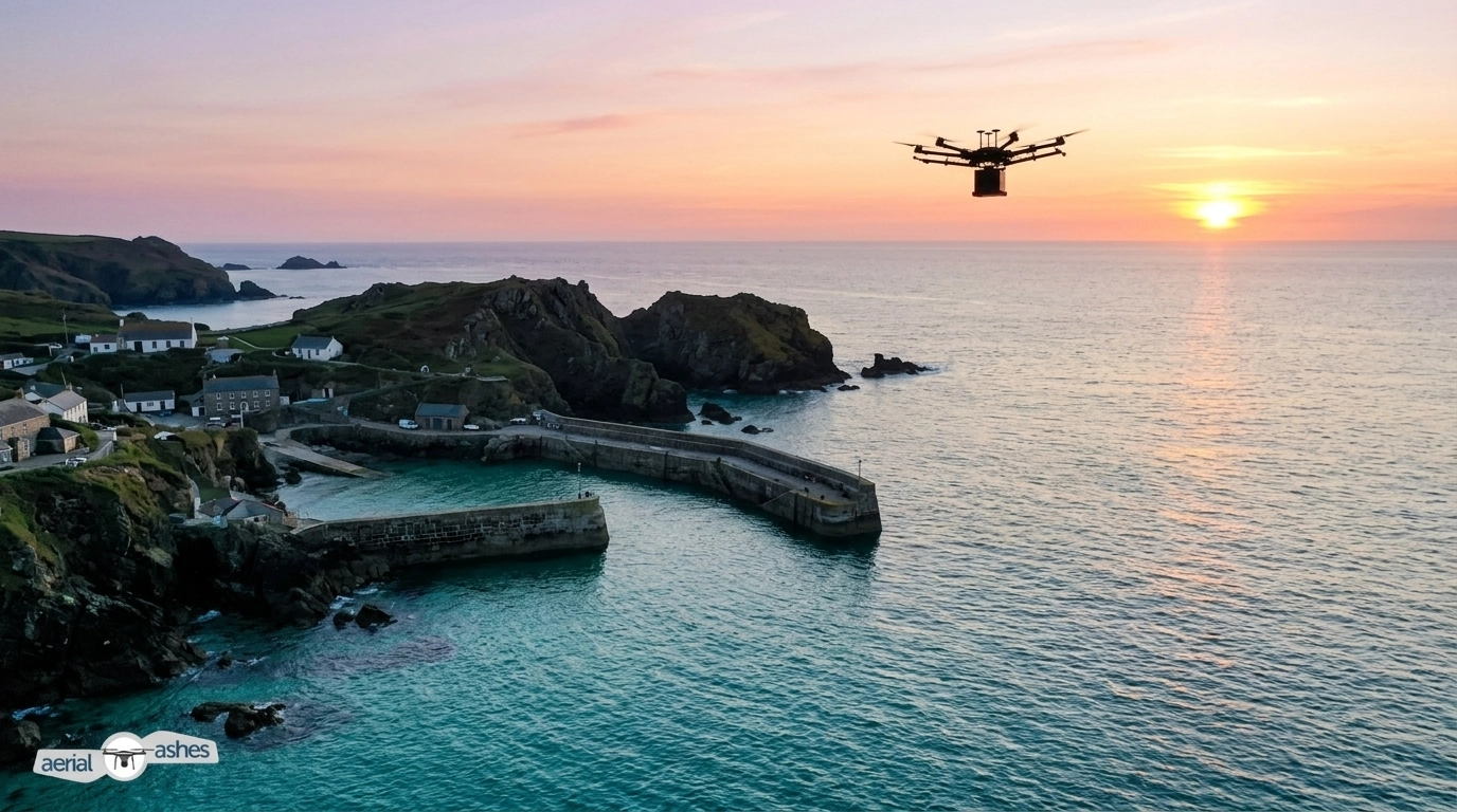 Mullion Cove at Sunset
