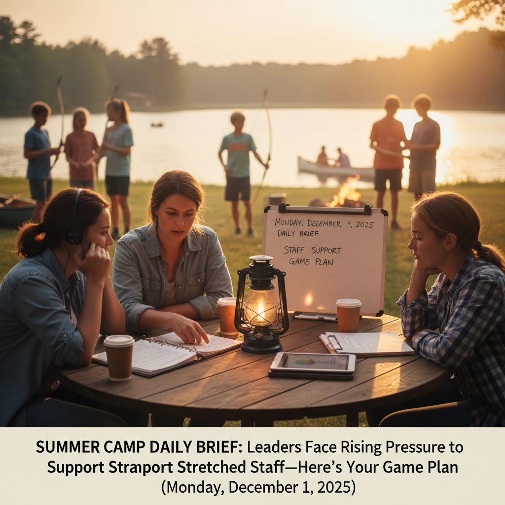 Summer Camp Daily Brief: Leaders Face Rising Pressure to Support Stretched Staff: Here's Your Game Plan (Monday, December 1, 2025)