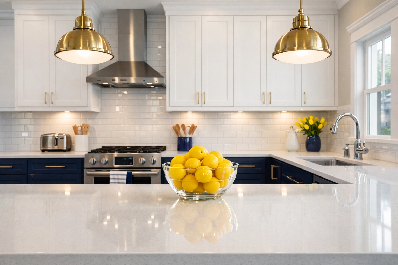 Sparkling kitchen in a Cambridge rental showing the benefits of regular house cleaning Cambridge MA.