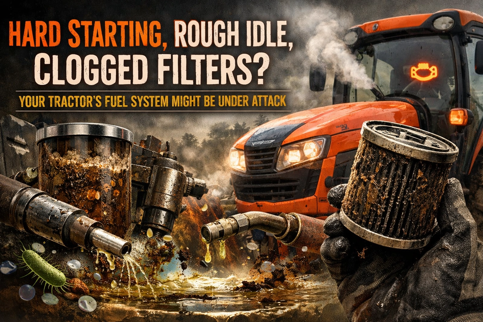 [HERO] Hard Starting, Rough Idle, Clogged Filters? Your Tractor's Fuel System Might Be Under Attack