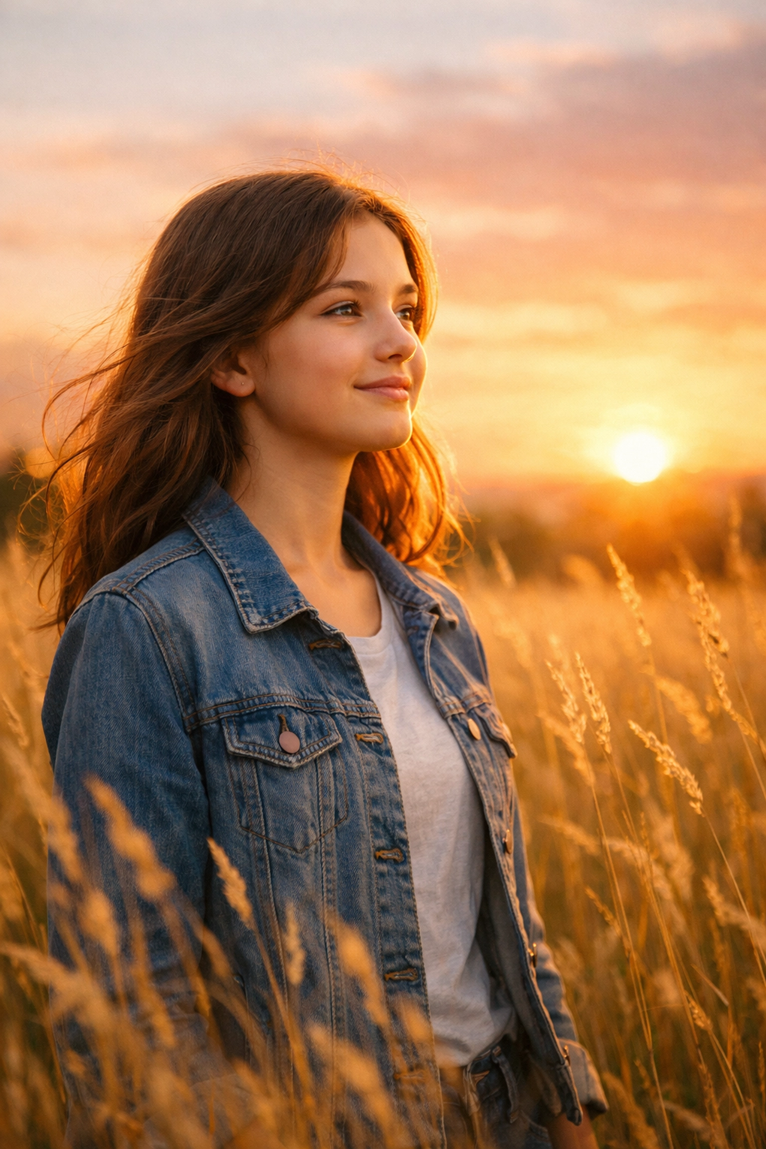 A smiling teenage girl looks toward a bright future after residential treatment for teens.