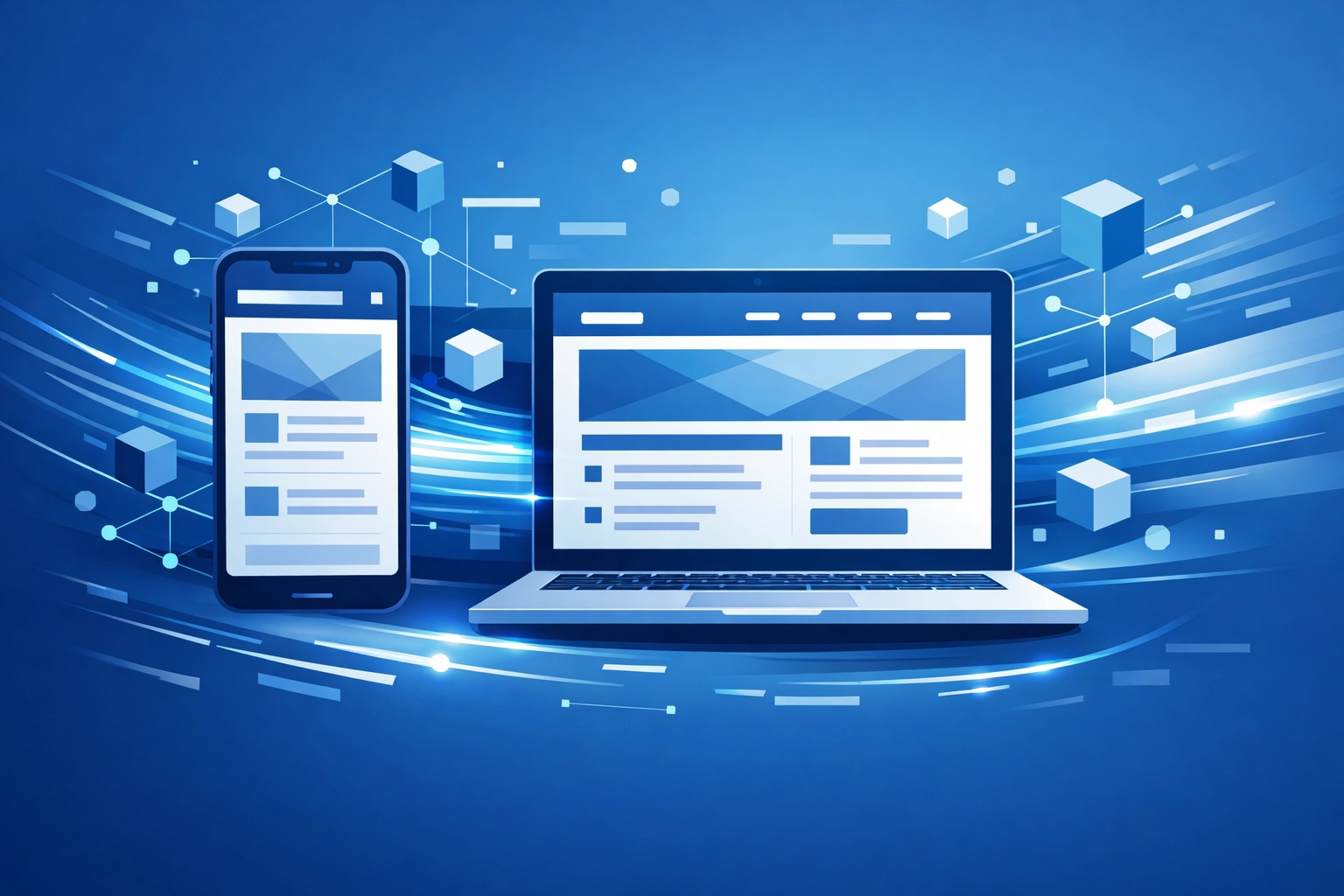 Optimized mobile website layout showing fast performance for local business traffic.