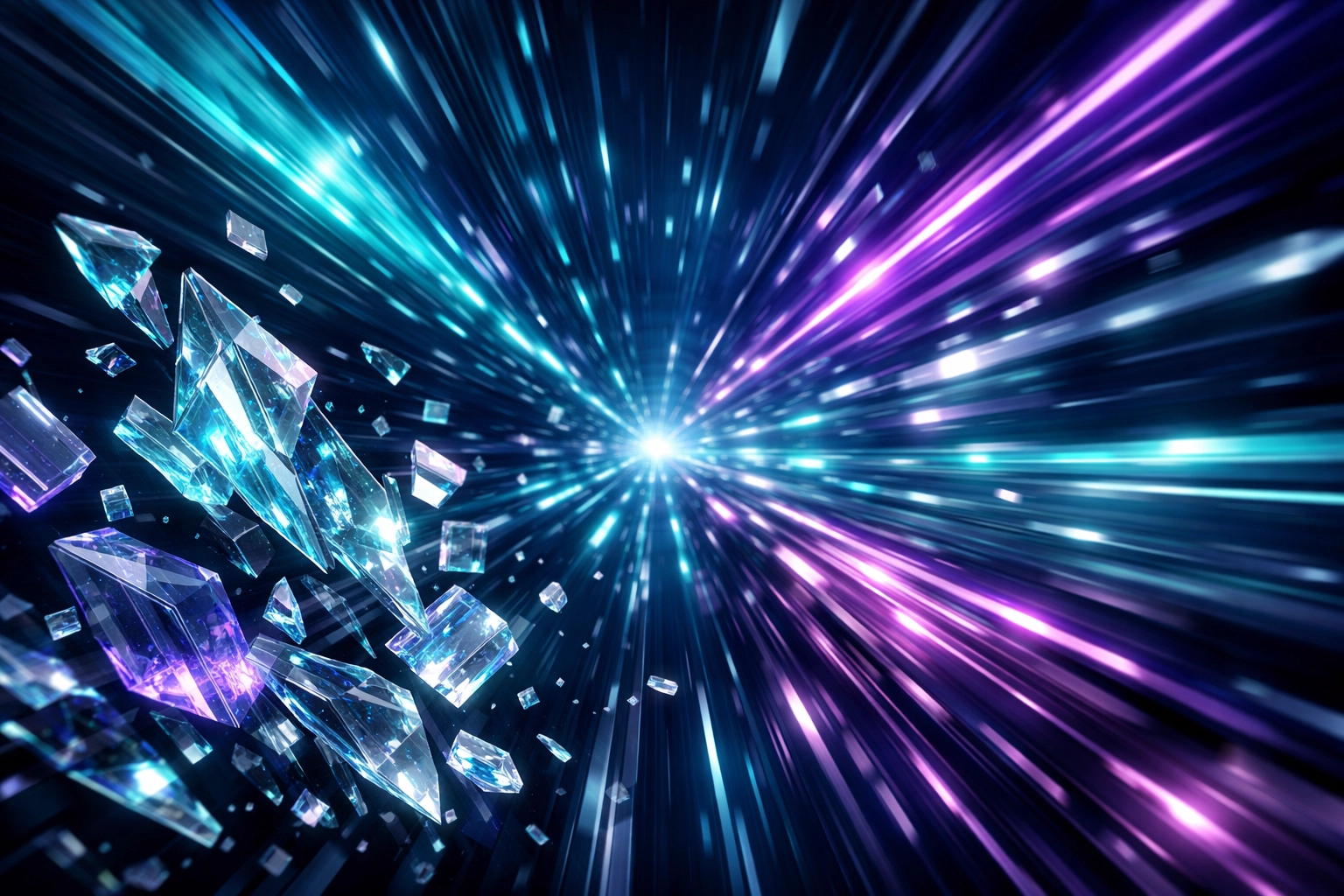 High-speed digital data tunnel illustrating the rapid velocity of modern AI cybersecurity threats.