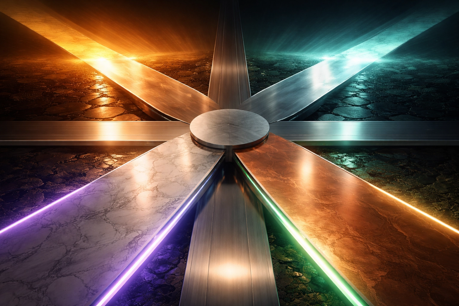 Multiple unique pathways branching out symbolize private equity strategy diversification for accredited investors.