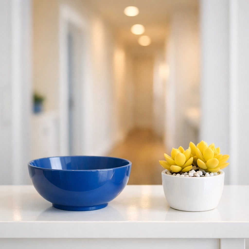 Bright and organized home entryway from a professional MetroWest cleaning service.
