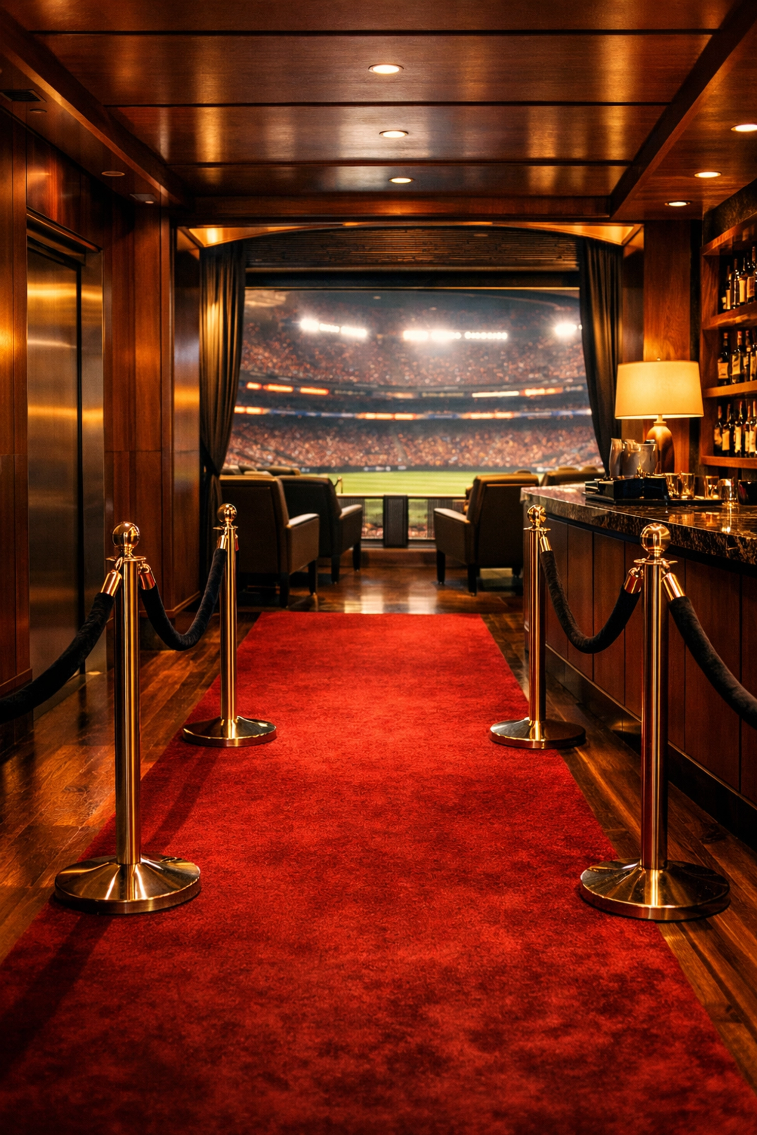 Exclusive VIP stadium entrance showcasing premium access for Fortune 500 corporate hospitality