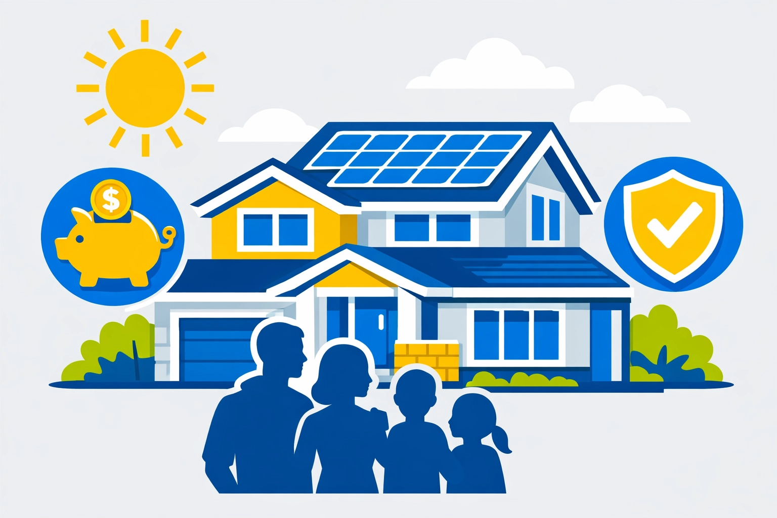 New Haven home with solar panels showing how energy tax credits help maximize your refund.