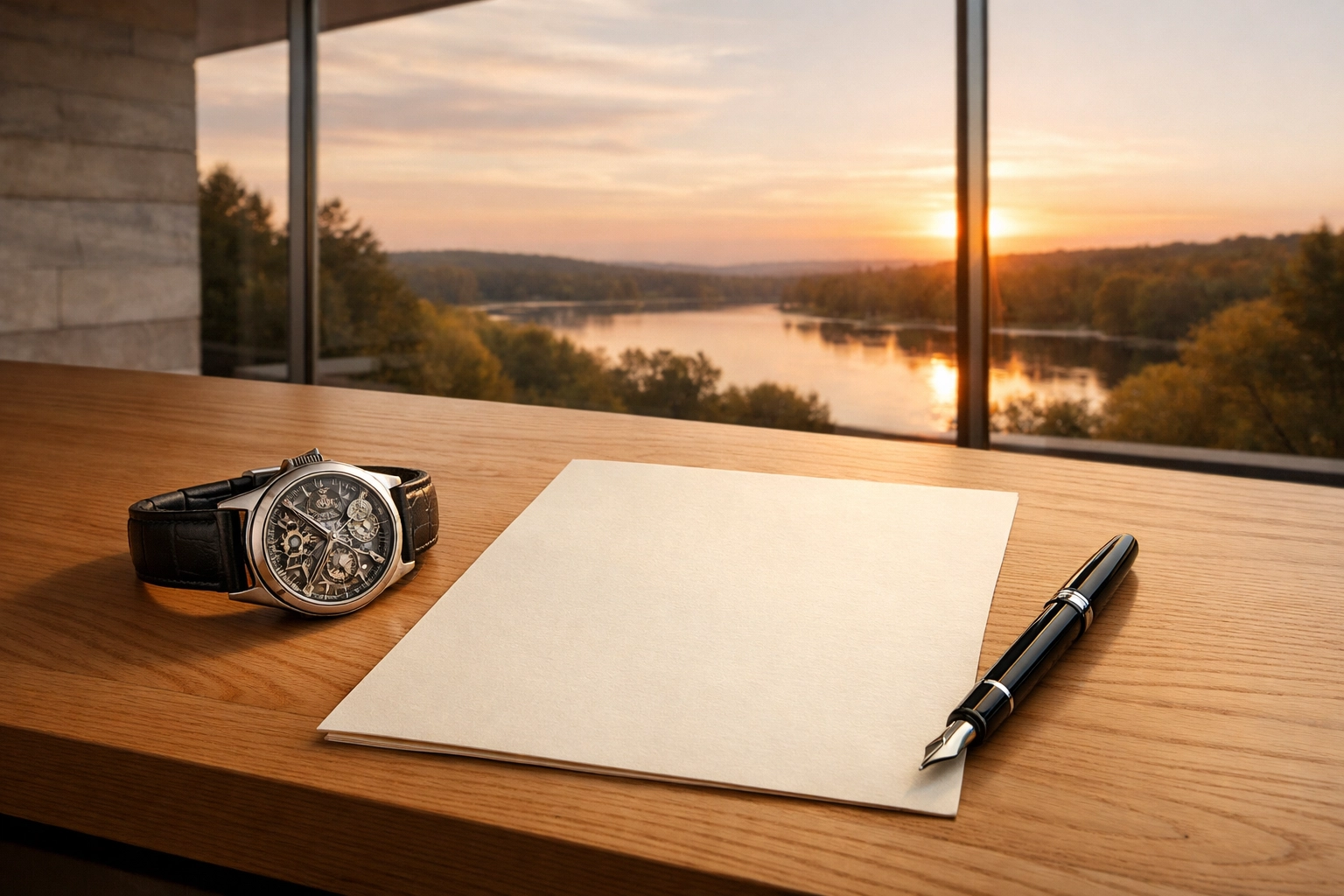 Official jewelry appraisal document and luxury watch on a desk for scheduling insurance coverage.