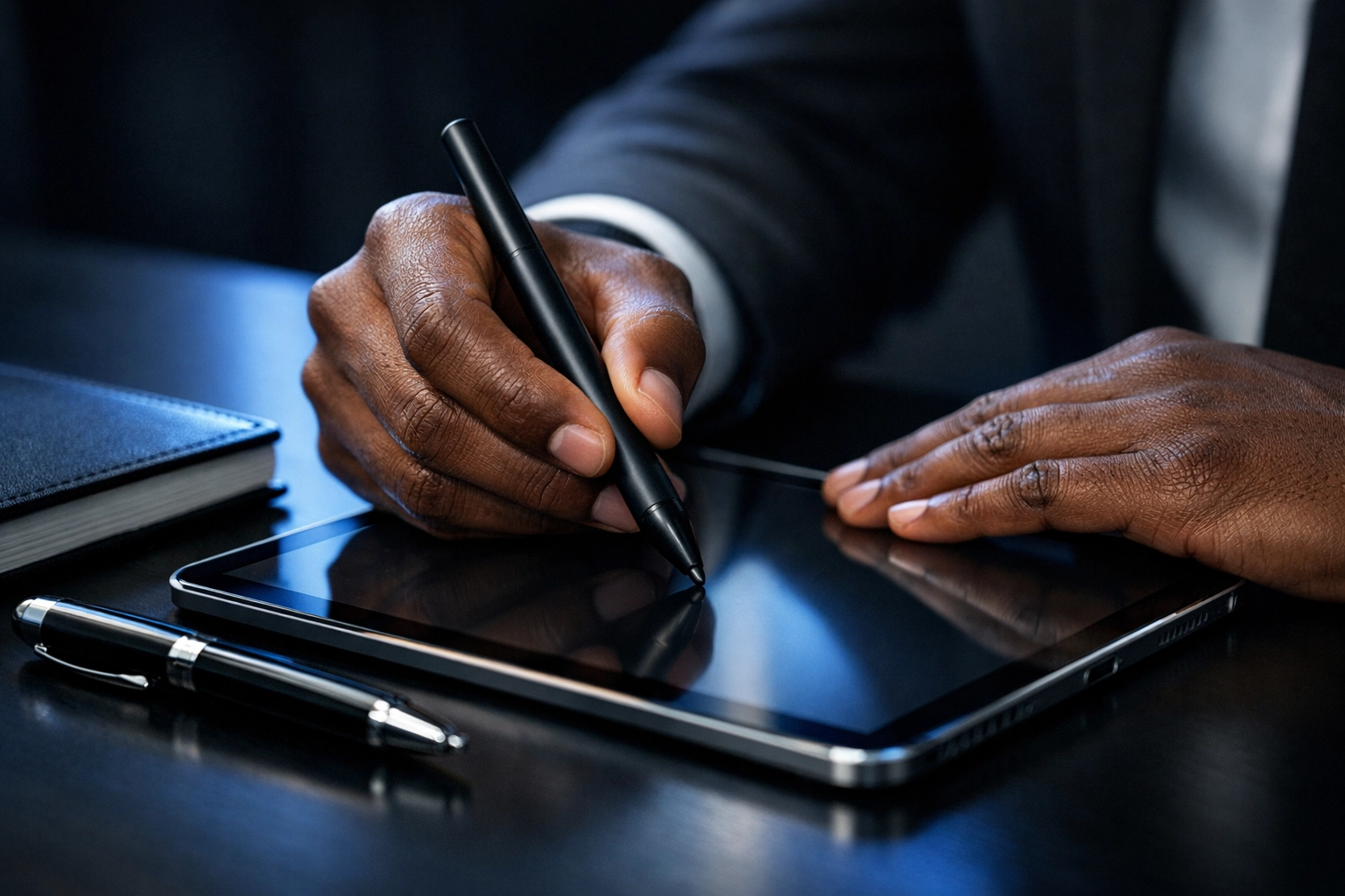 Professional consultant optimizing a PTET tax strategy using digital tools for accurate reporting.