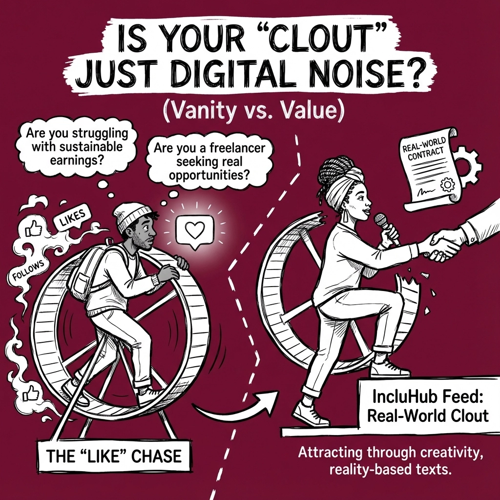 Why the IncluHub Feed Gives Creators Real-World Clout (Not Just Vanity Metrics)