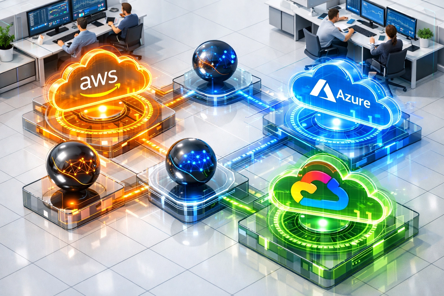 ServiceNow ITOM operations center with Agentic AI automating multi-cloud infrastructure management