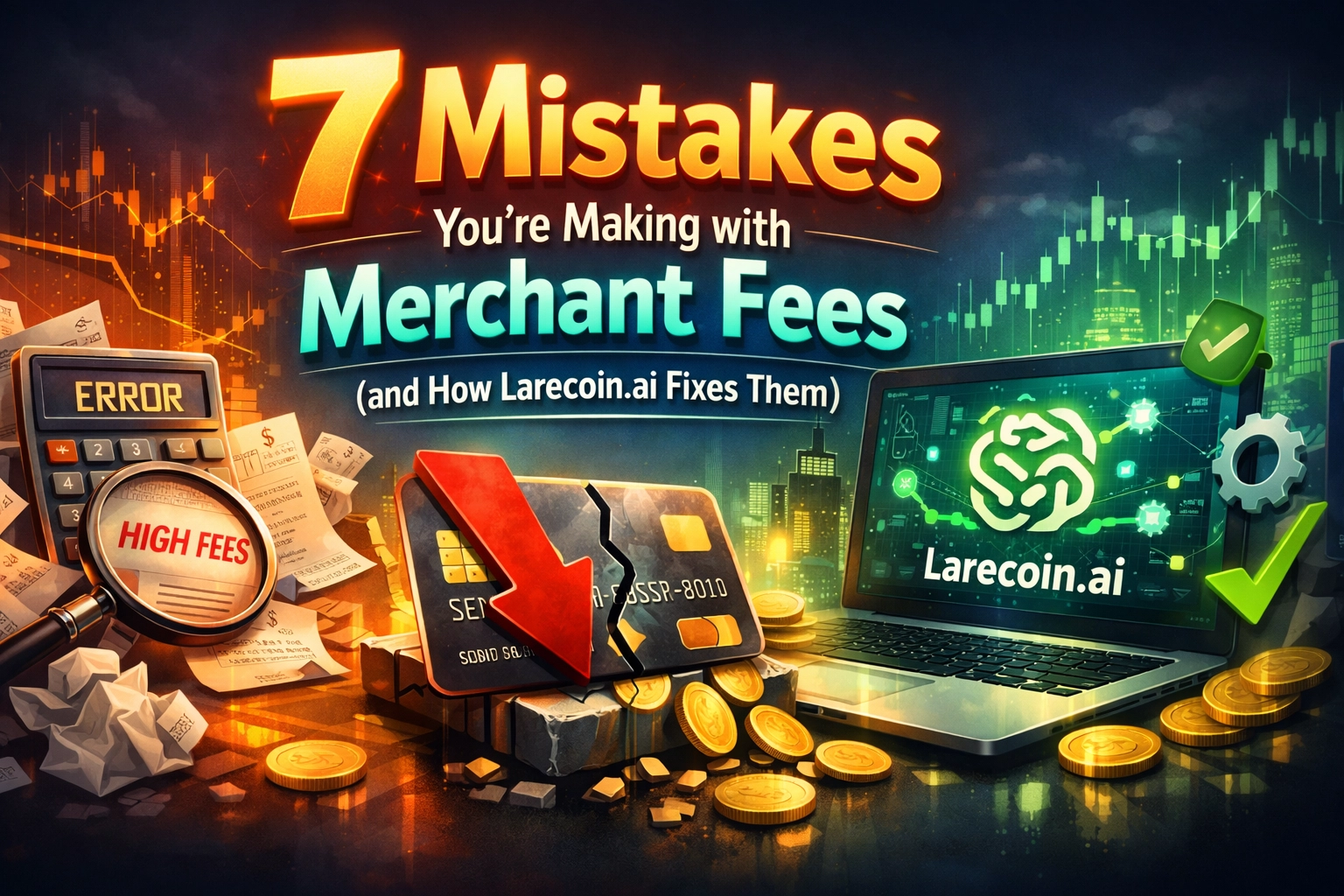 [HERO] 7 Mistakes You’re Making with Merchant Fees (and How Larecoin.ai Fixes Them)