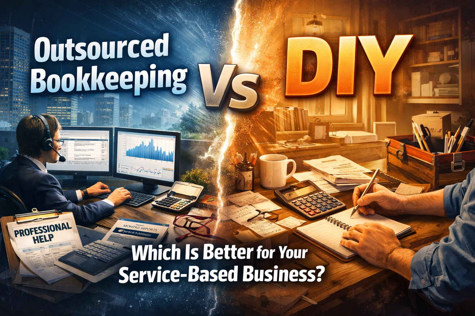 [HERO] Outsourced Bookkeeping Vs DIY: Which Is Better for Your Service-Based Business?