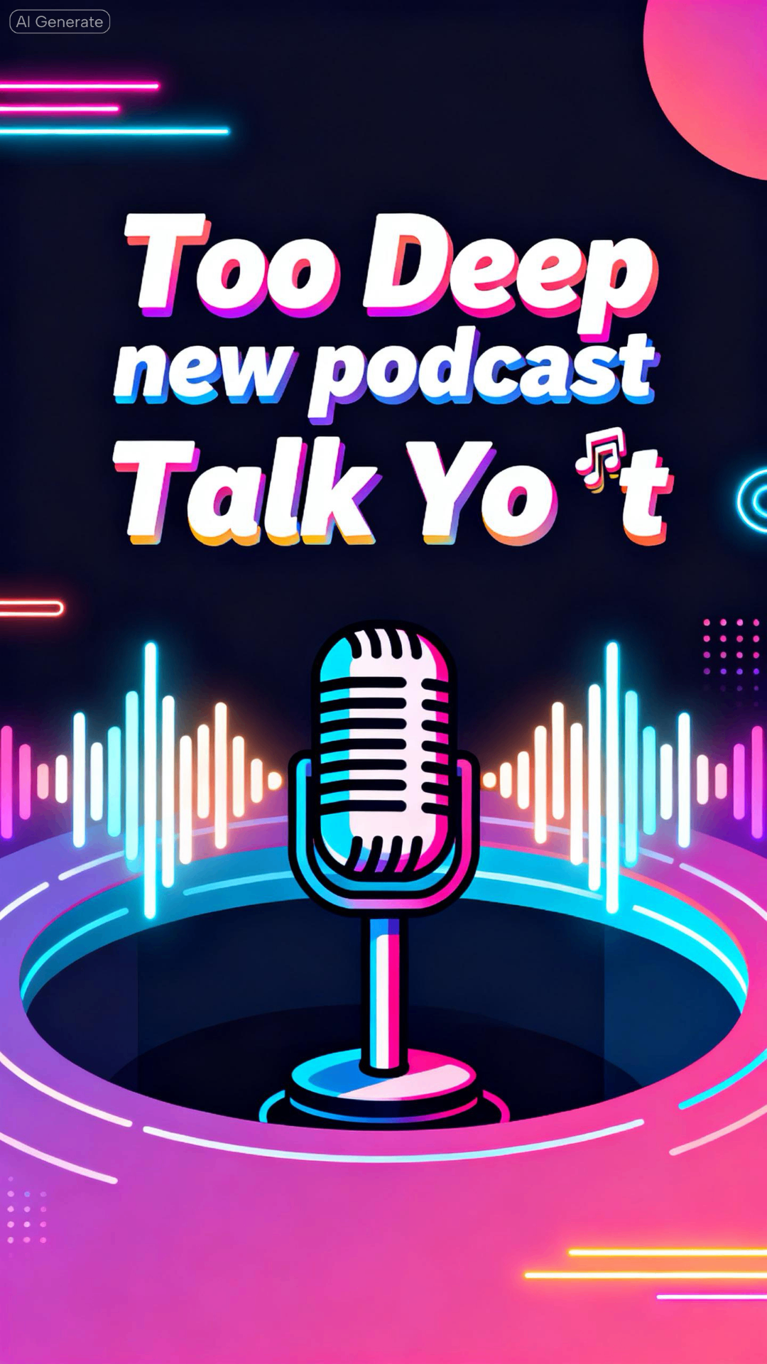 Too Deep Podcast Graphic