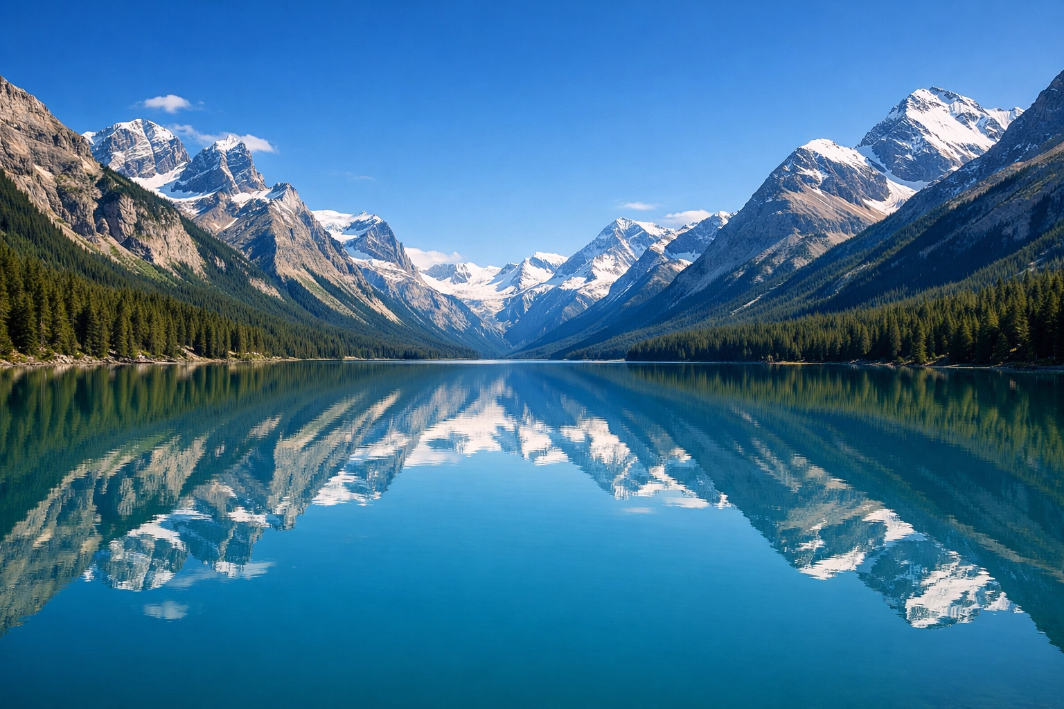 A majestic mountain and lake landscape illustrating the divine authority and power of Jesus as God.