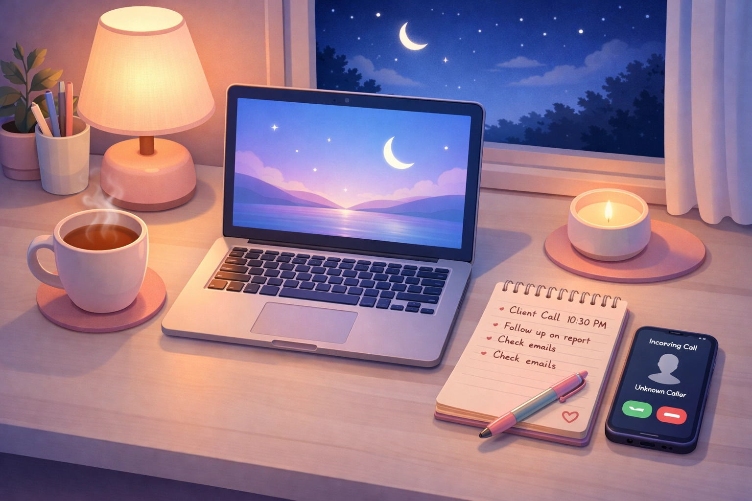 24/7 answering service handling late night family law client call