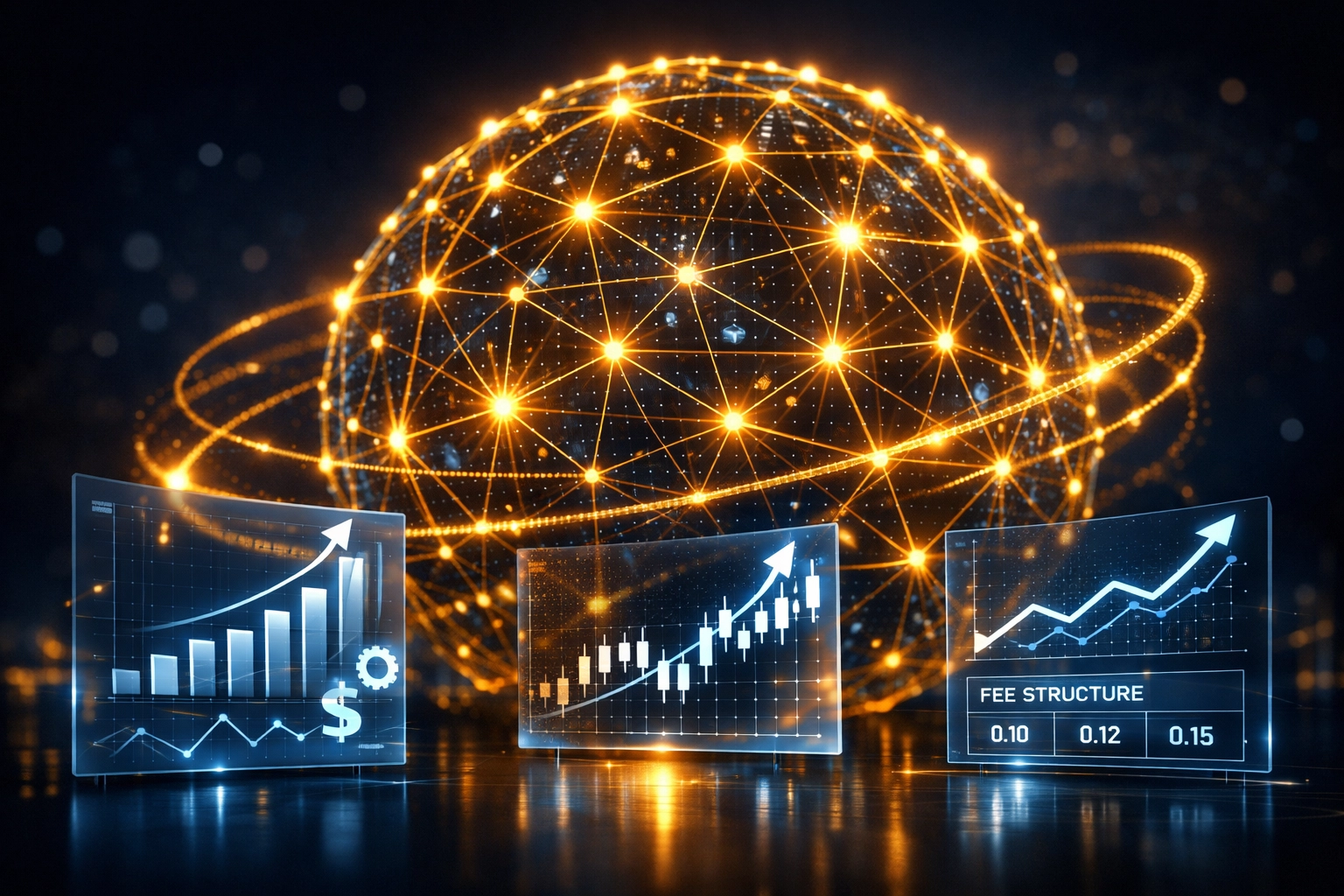 Blockchain network nodes with stable merchant fee structures and predictable cryptocurrency rates