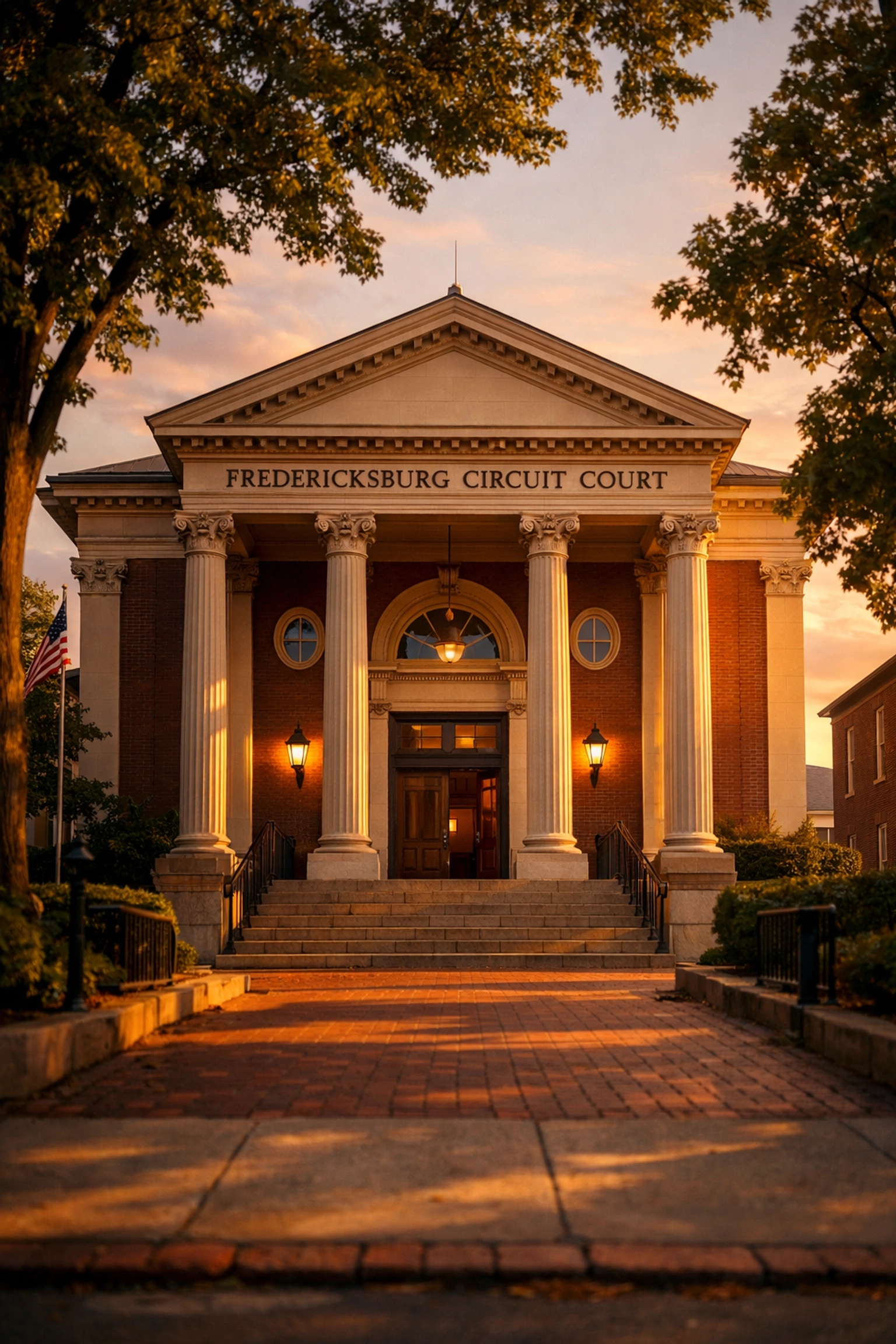 Fredericksburg Circuit Court where divorce from bed and board cases are filed in Virginia