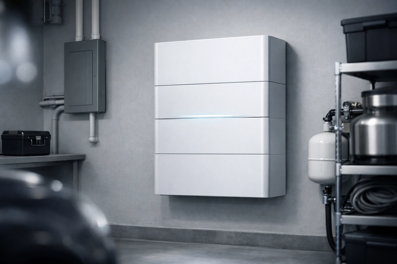 Système de batterie de stockage résidentielle pour l'indépendance énergétique et la sauvegarde électrique.