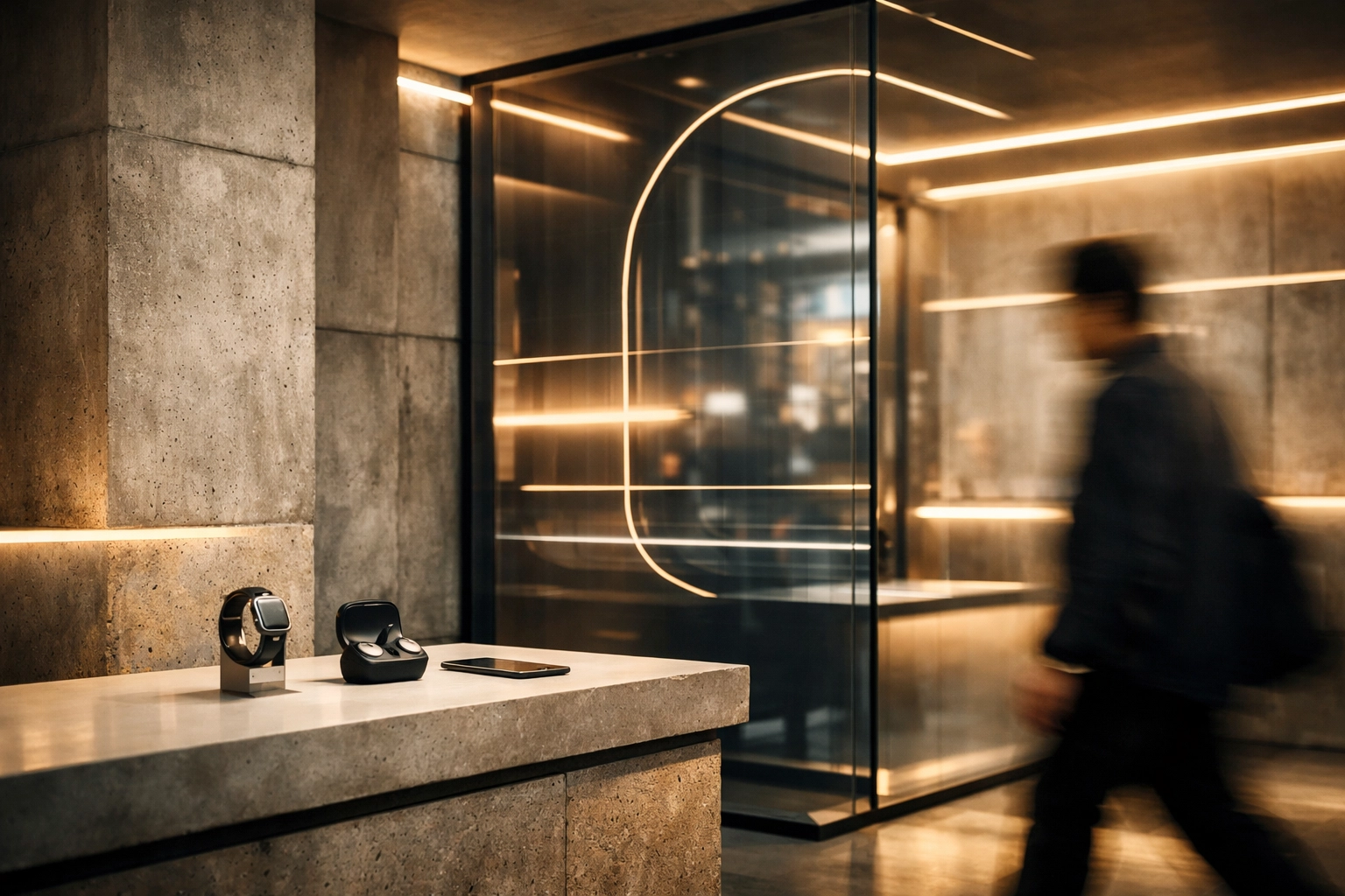 Modern tech-integrated store in Seoul representing the fast-paced Korean consumer market and retail innovation.