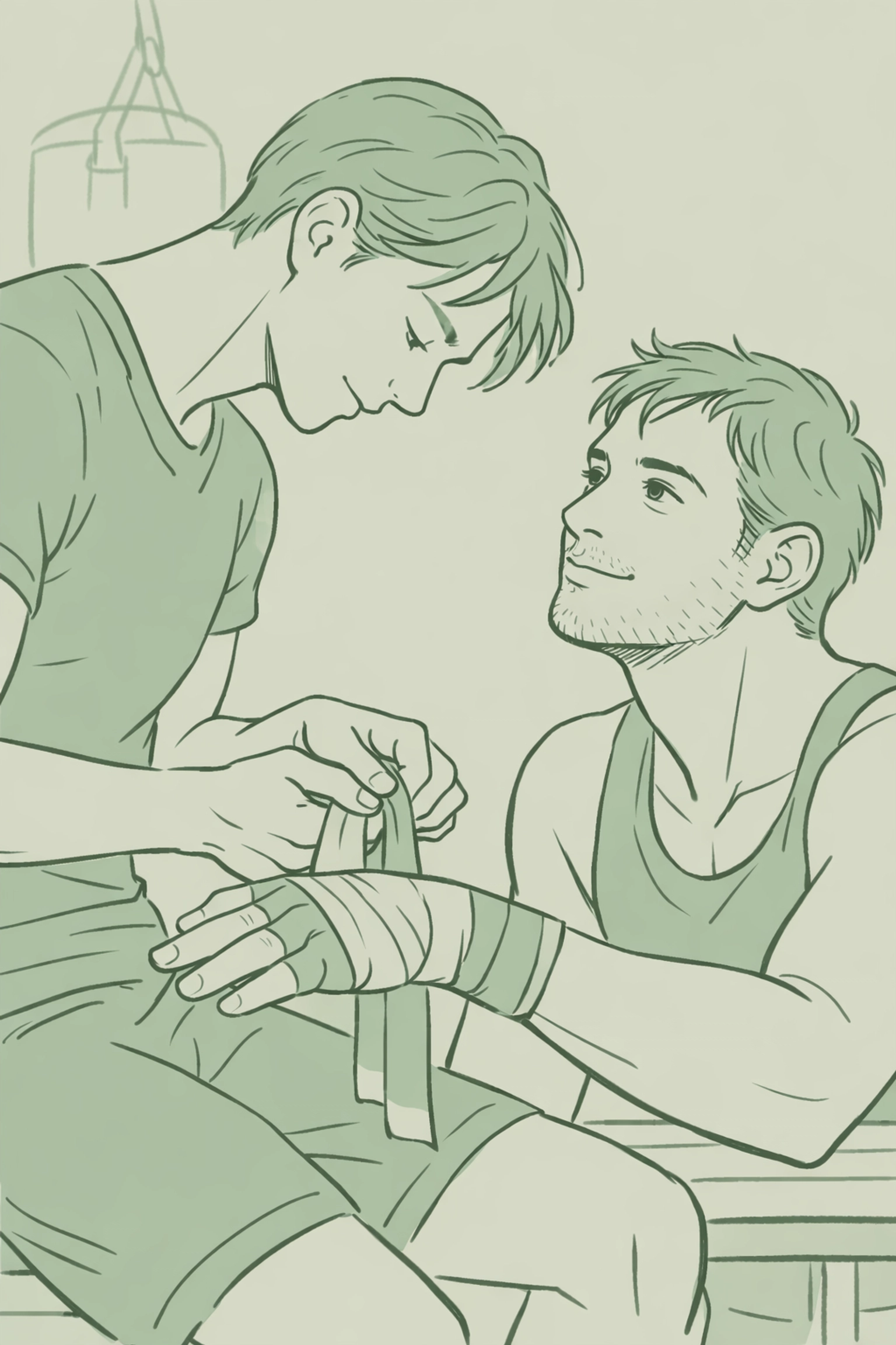 Ballet dancer wraps boxer boyfriend's hands before training in intimate moment