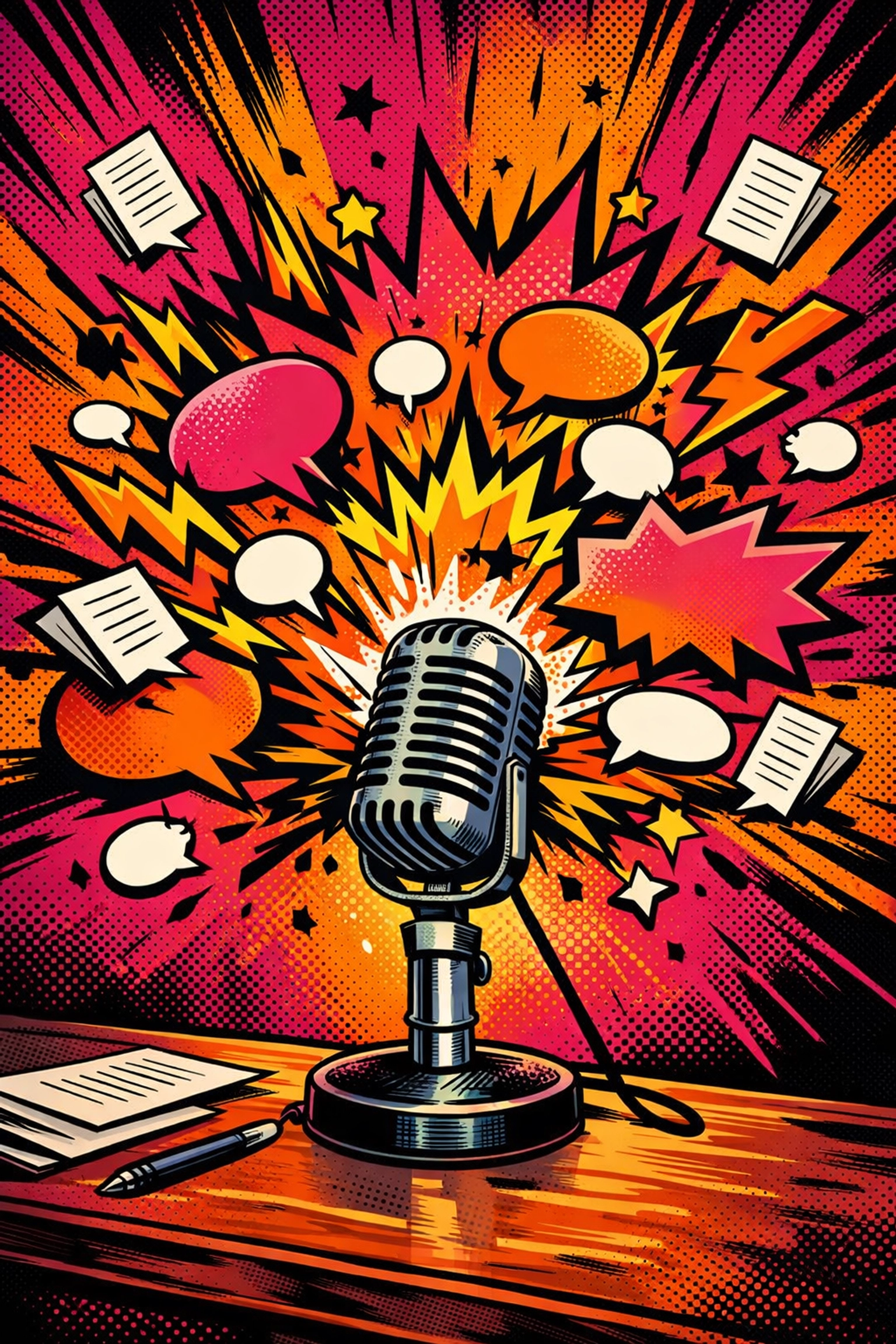 AI content generator for small business creating an explosion of marketing posts and articles.