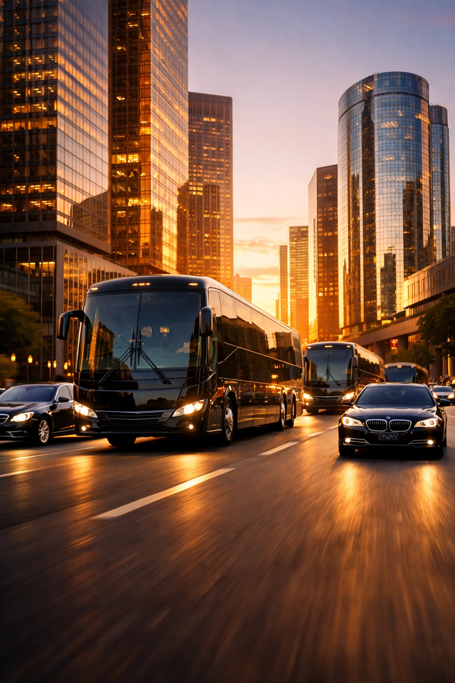 PRESS RELEASE: The Ultimate Guide to Super Bowl Corporate Hospitality: Everything You Need to Succeed in High-Stakes Networking Fleet of black executive luxury vehicles coordinating corporate transportation through the Super Bowl host city.