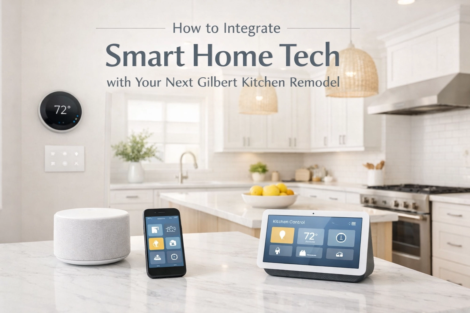 [HERO] How to Integrate Smart Home Tech with Your Next Gilbert Kitchen Remodel