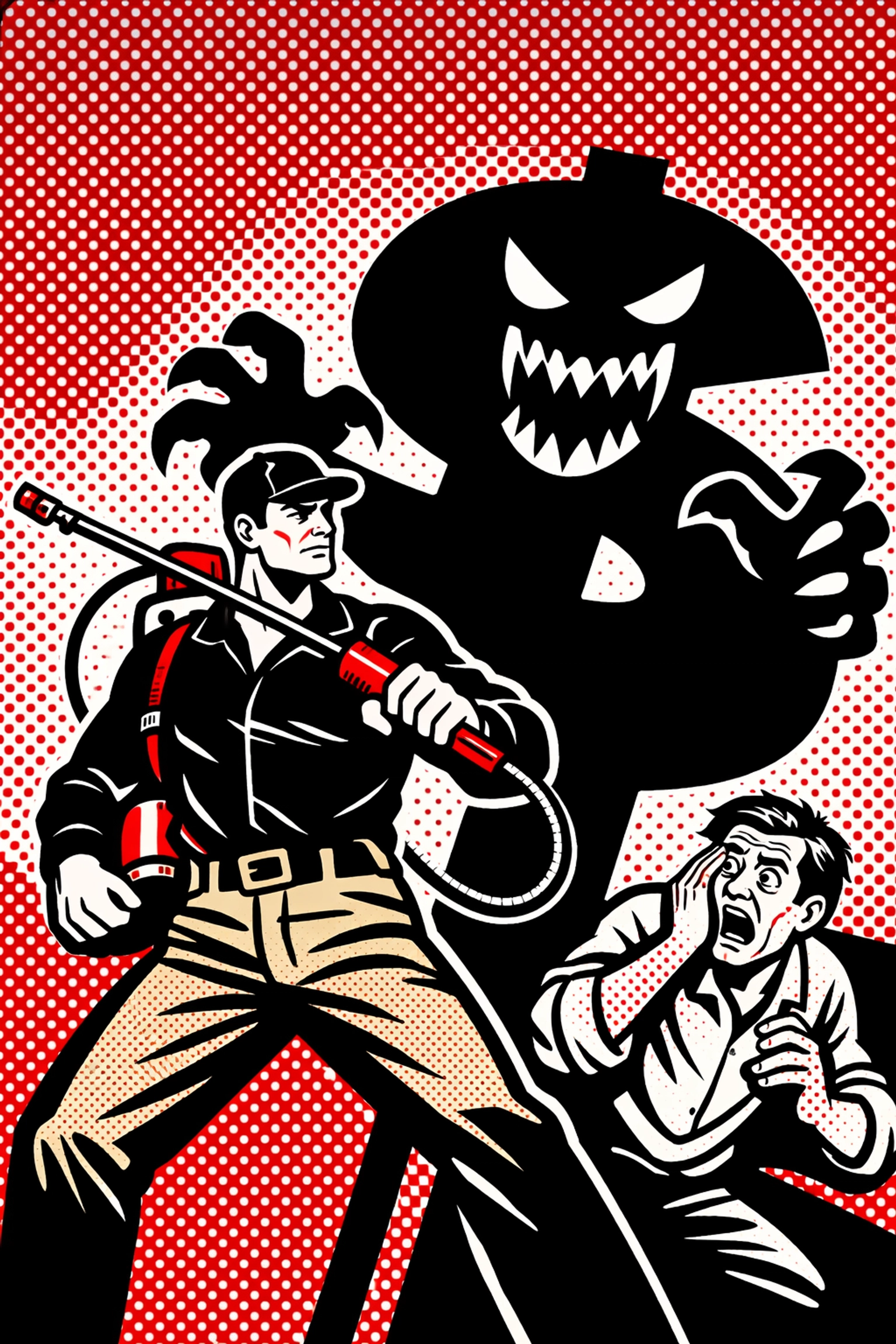 Heroic technician providing the best pest control in Birmingham AL for affordable home protection.