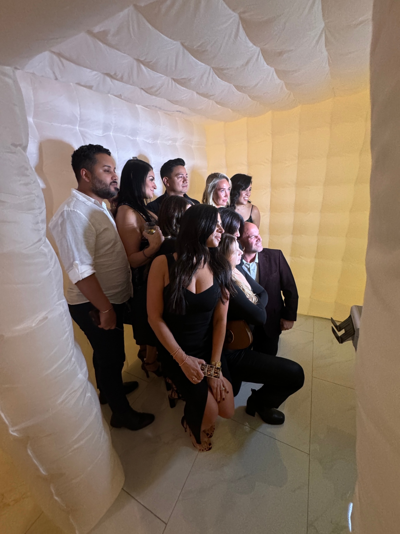 Upscale Event Group Photo in Inflatable Booth