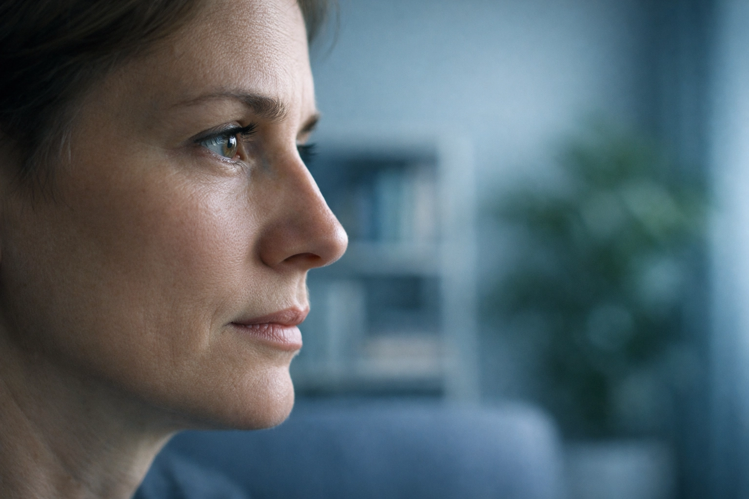 Client undergoing EMDR therapy eye movement processing to regulate emotions and trauma memories.