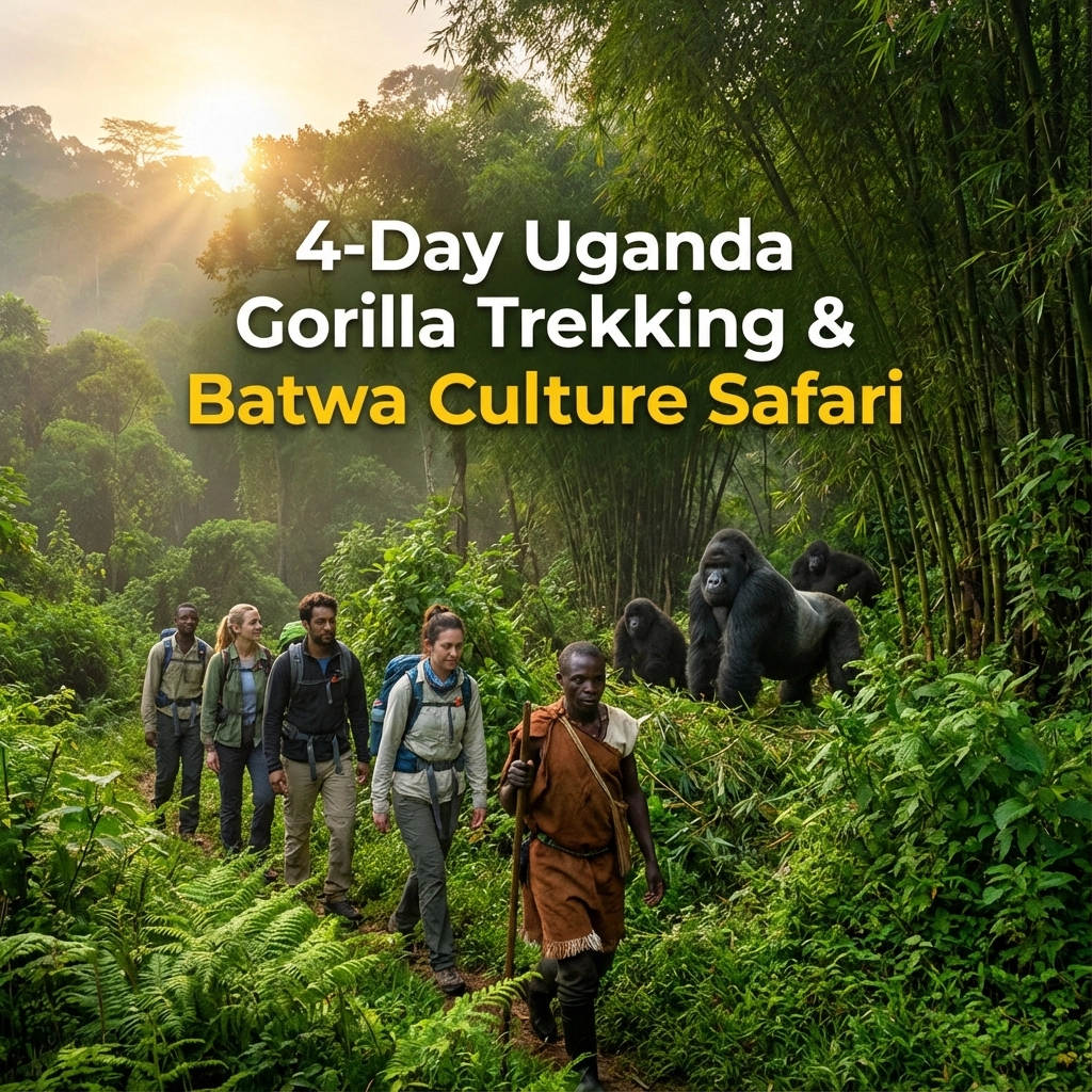 4-Day Uganda Gorilla Trekking & Batwa Culture Safari hero image – Bwindi rainforest canopy