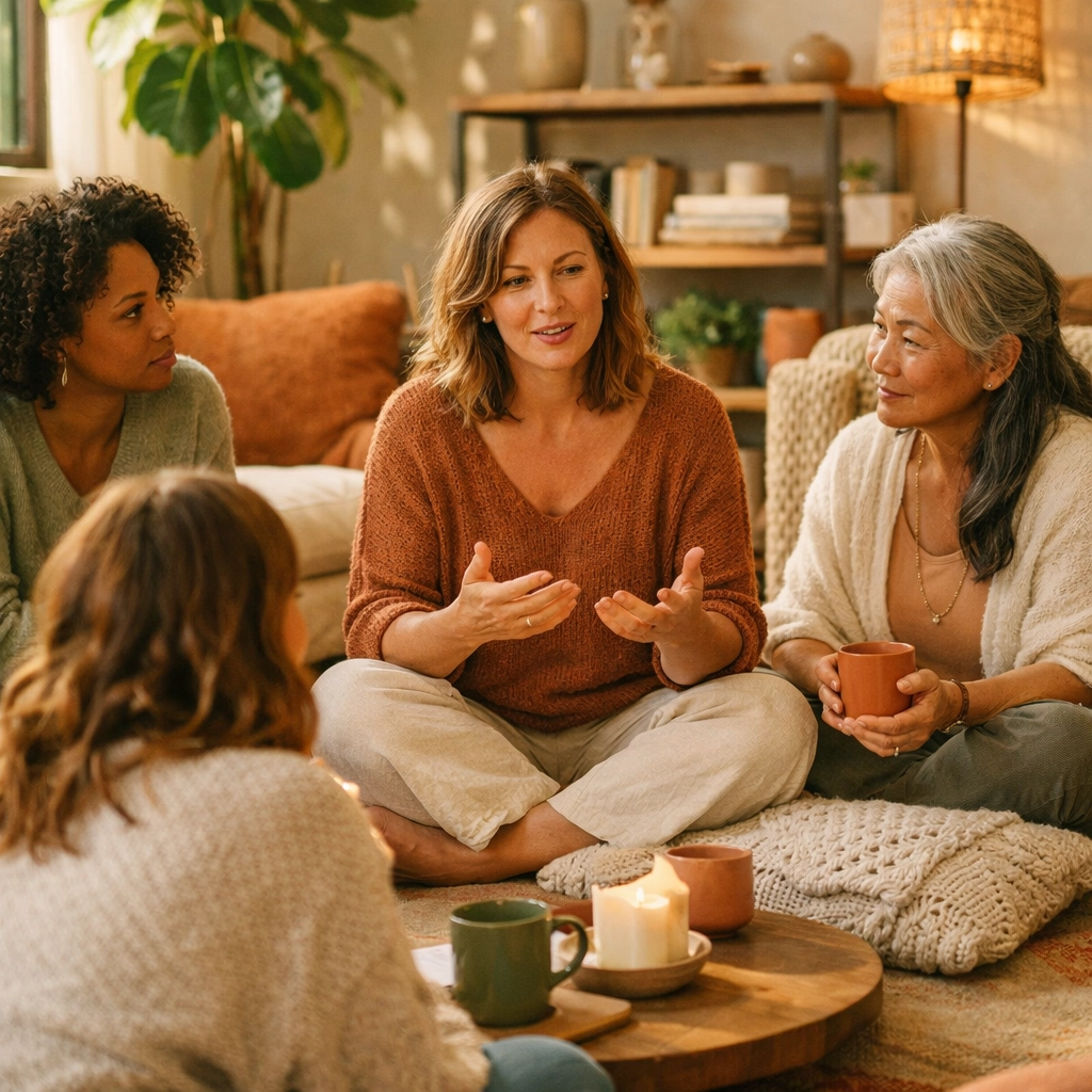 A trauma-informed ministry group of women sharing stories of spiritual recovery and healing.