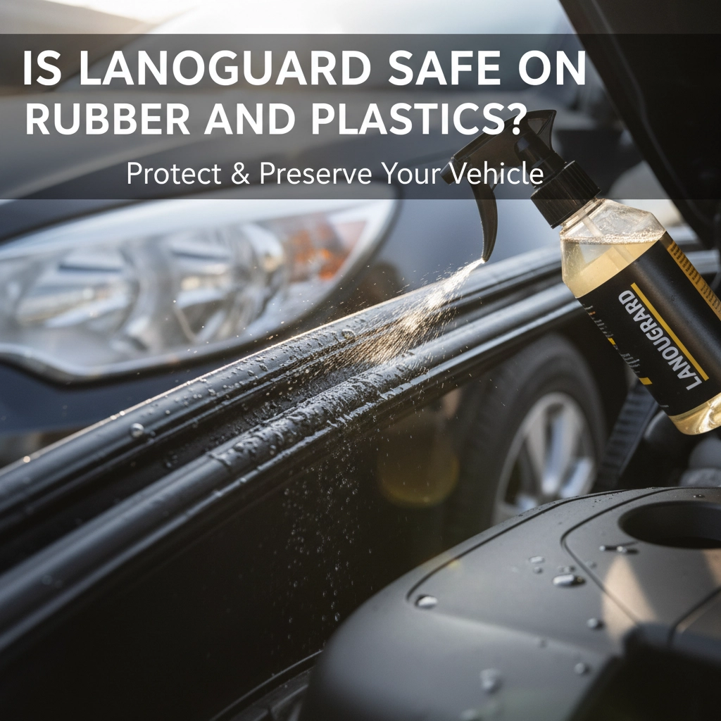 Is Lanoguard safe on rubber and plastics?