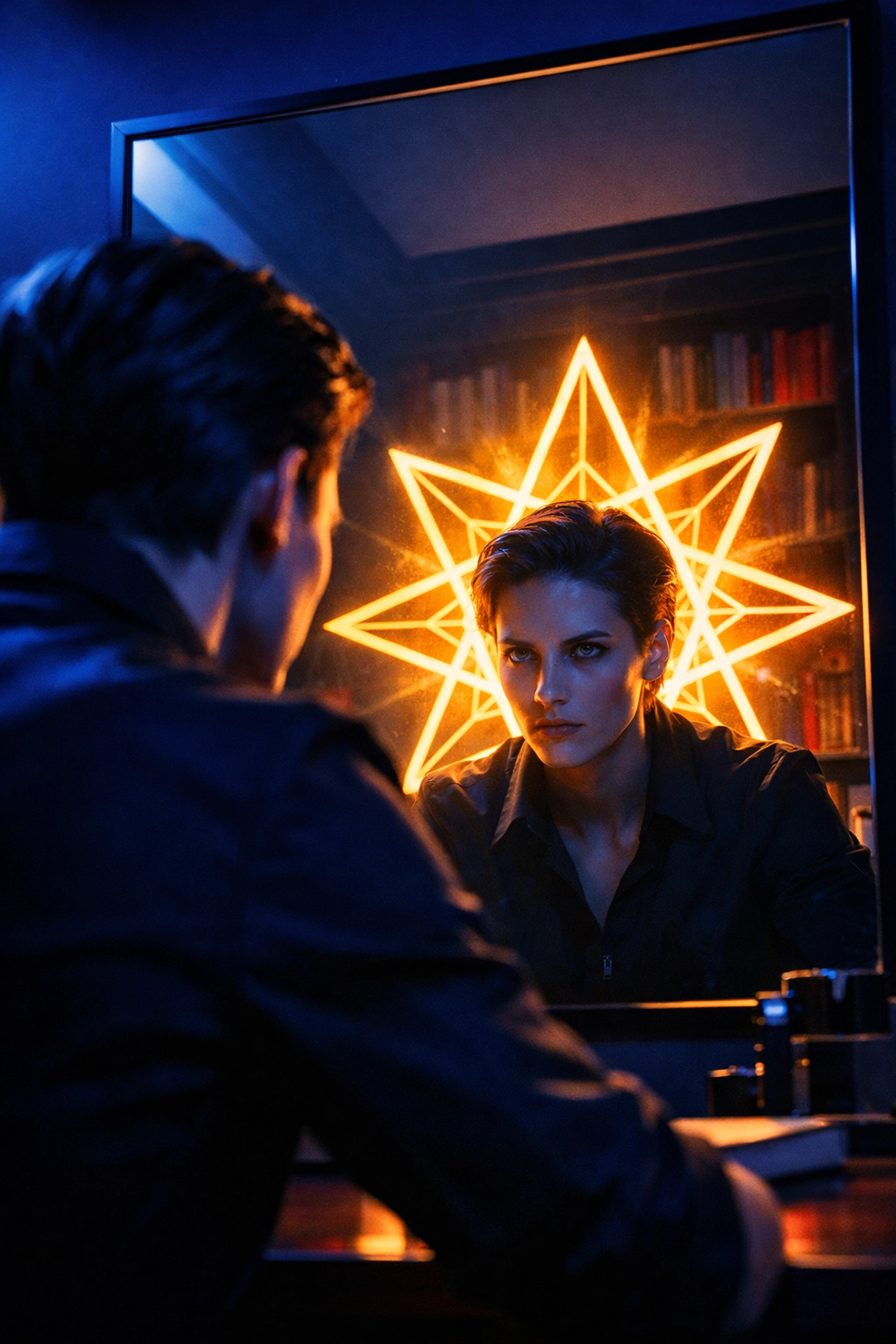 Person finding inner power through legal innerstanding and knowledge of constitutional rights.