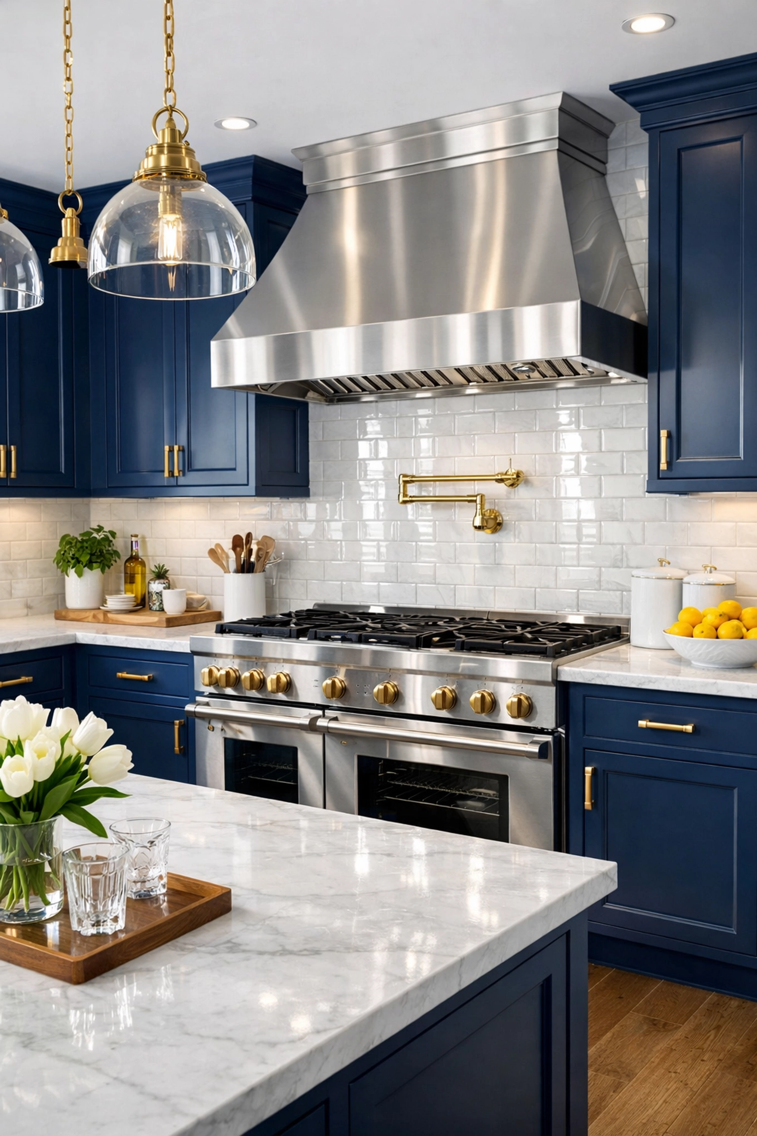 Sparkling luxury kitchen showing the results of professional deep cleaning Worcester for local homes.