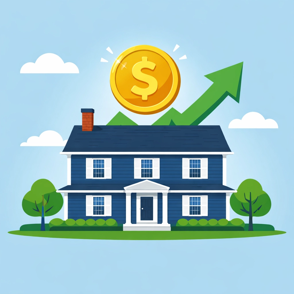 Illustration of New Haven property tax relief and state rebates for homeowners.