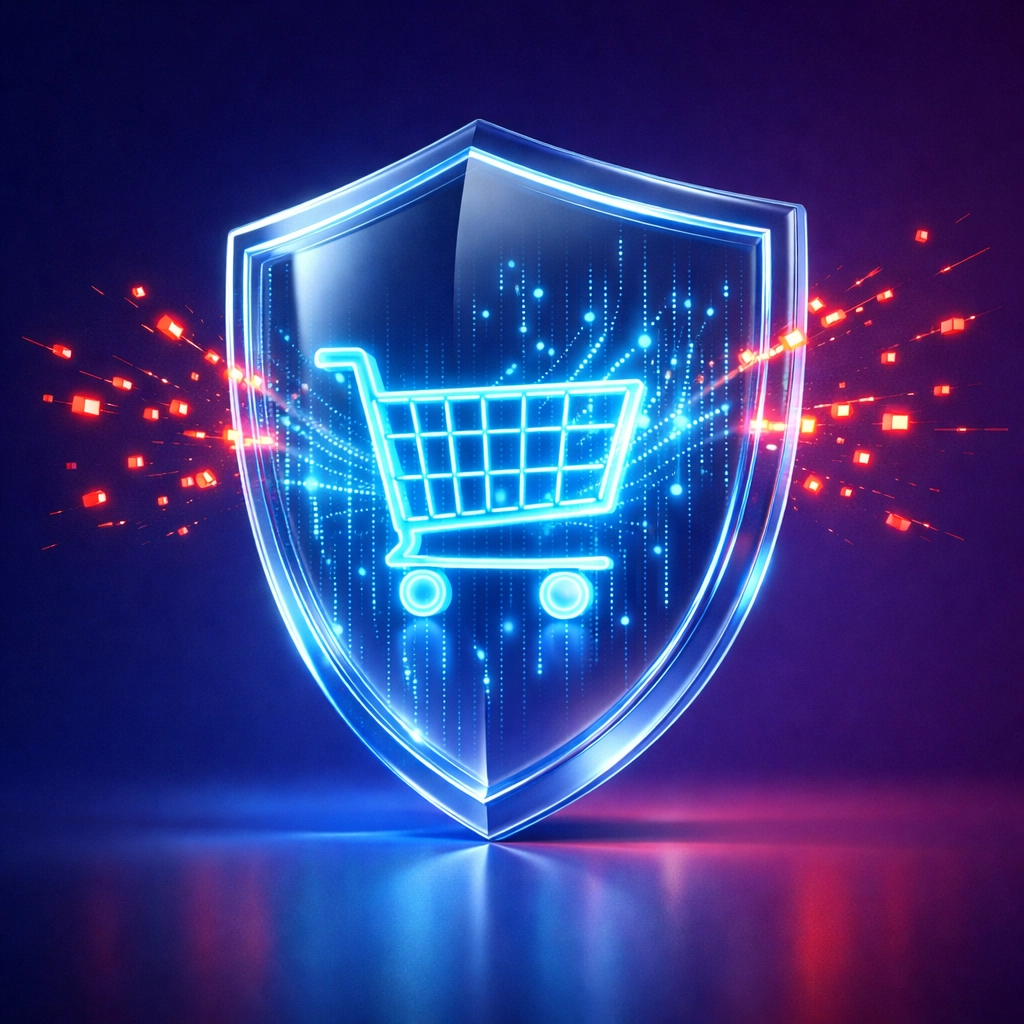 Privacy-protected crypto shopping cart blocking data trackers with Larecoin blockchain security