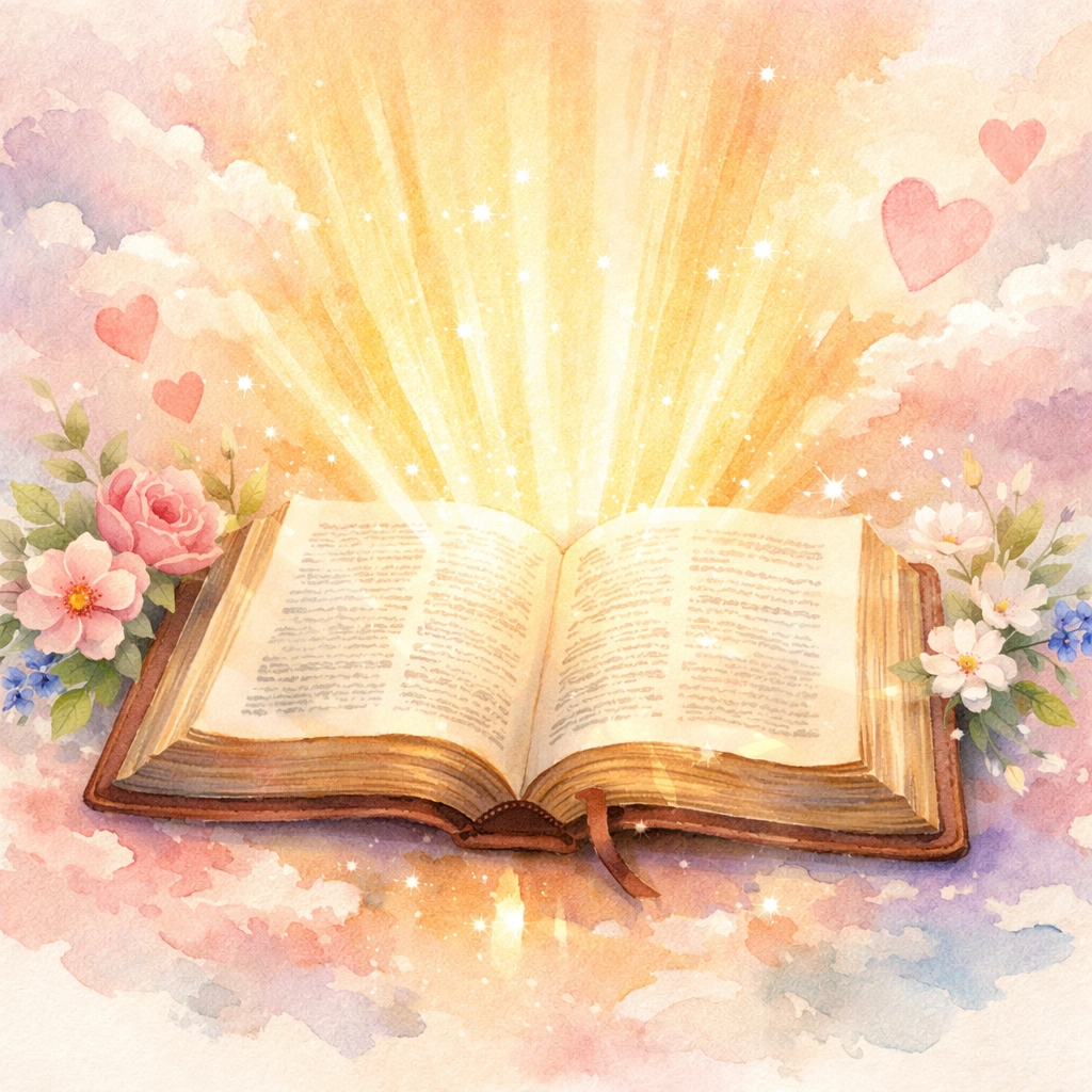 Open Bible with light representing Scripture's truth about identity and breaking comparison trap