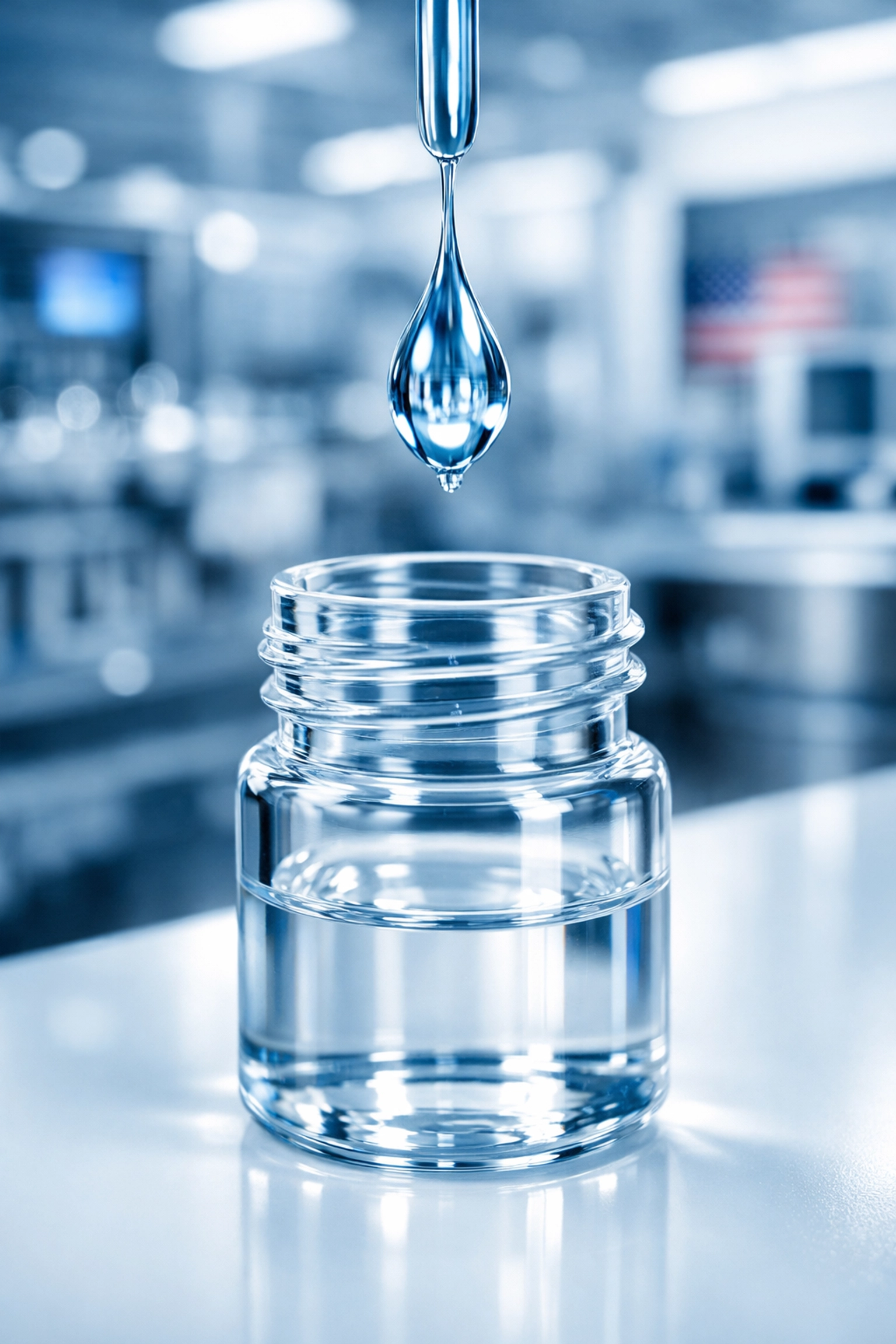 High-purity peptide formulation in a clinical laboratory vial representing USA-made Semax quality standards.