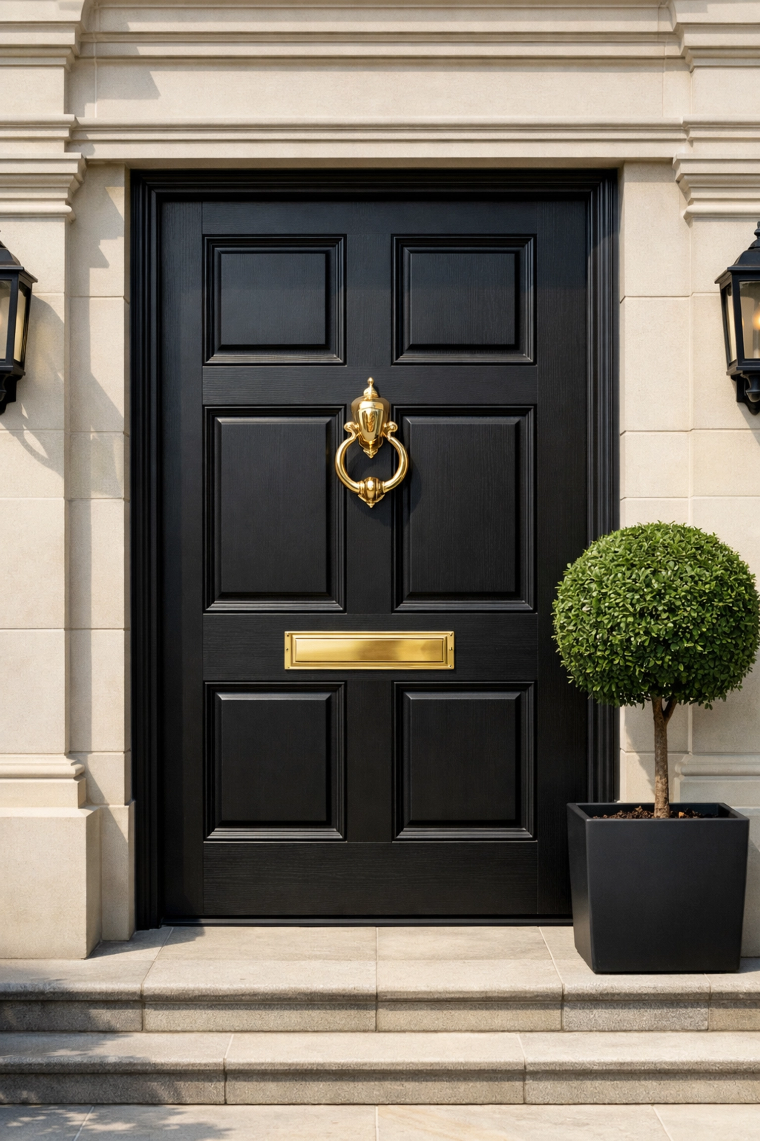 Elegant Kent property entrance reflecting professional property inventory standards and meticulous care.