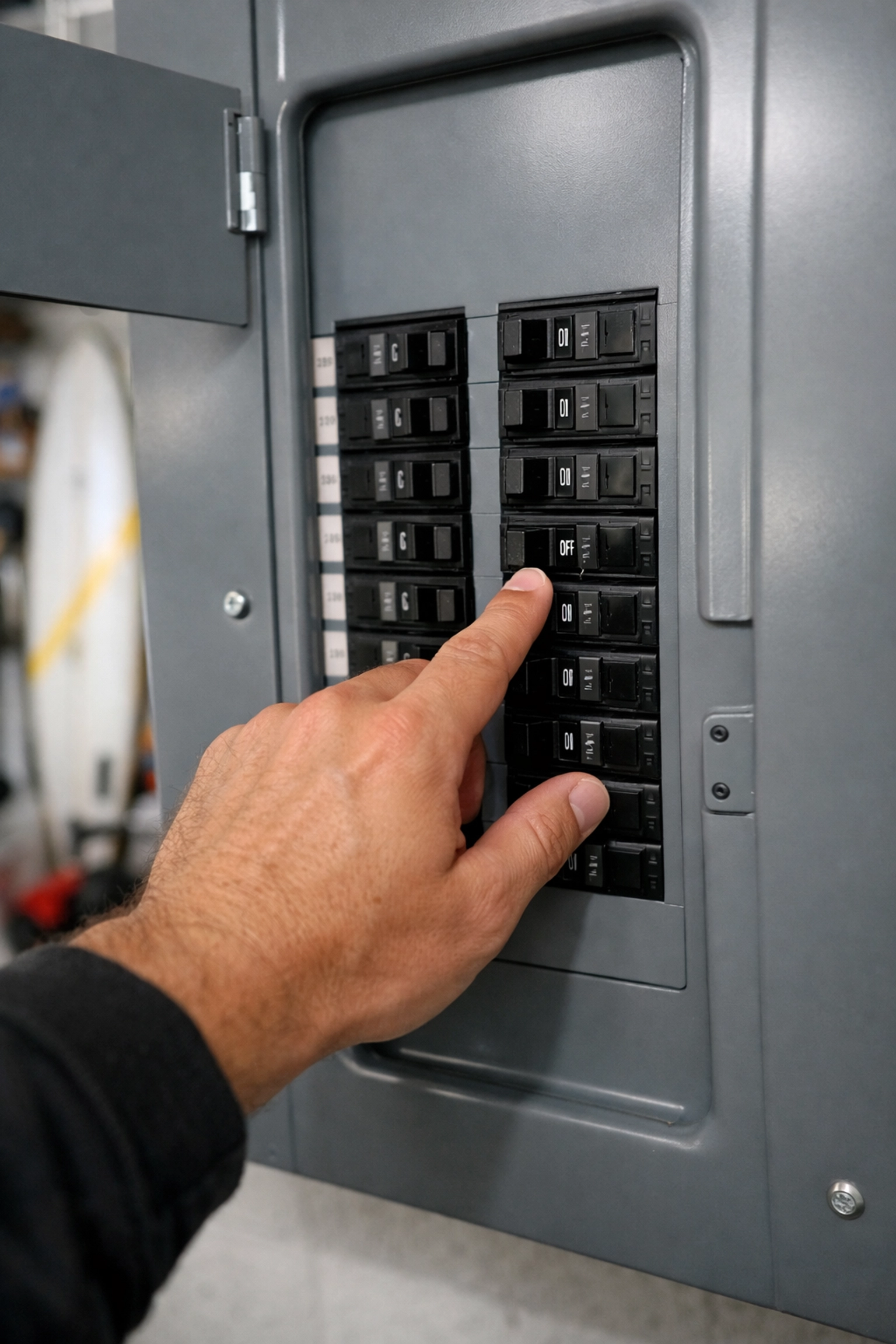 Checking a tripped circuit breaker switch for an AC not cooling.